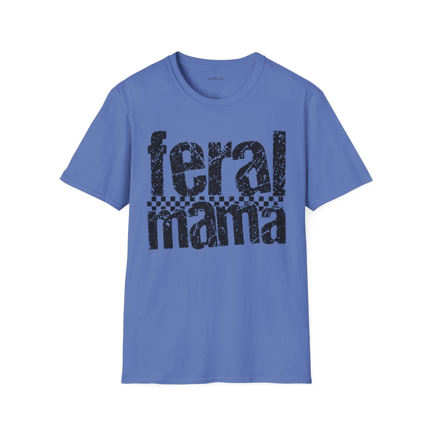 Feral Mama 01 Unisex SoftStyle T-Shirt 100% Cotton Graphic