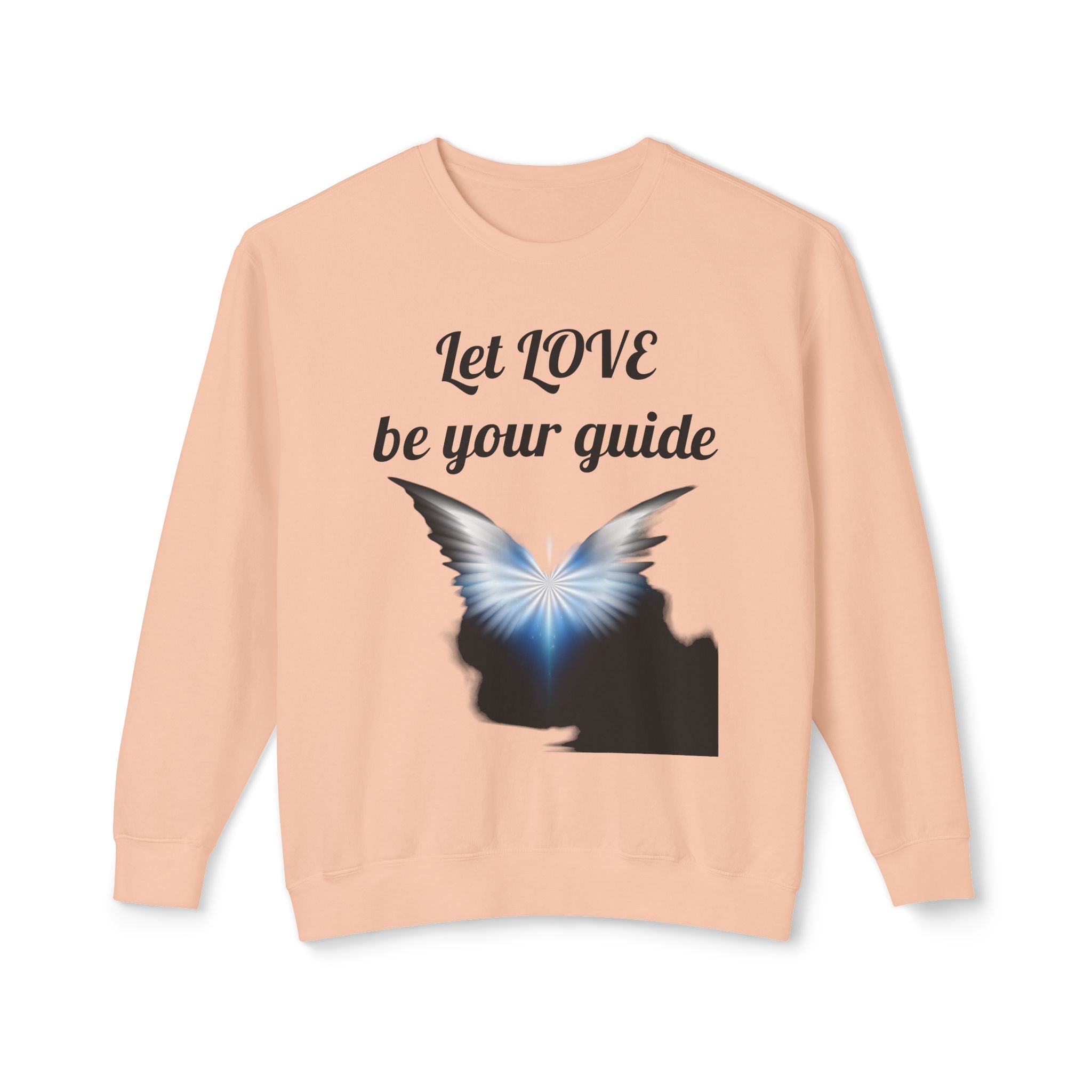 Let Love be your guide - Unisex Lightweight Crewneck Sweatshirt