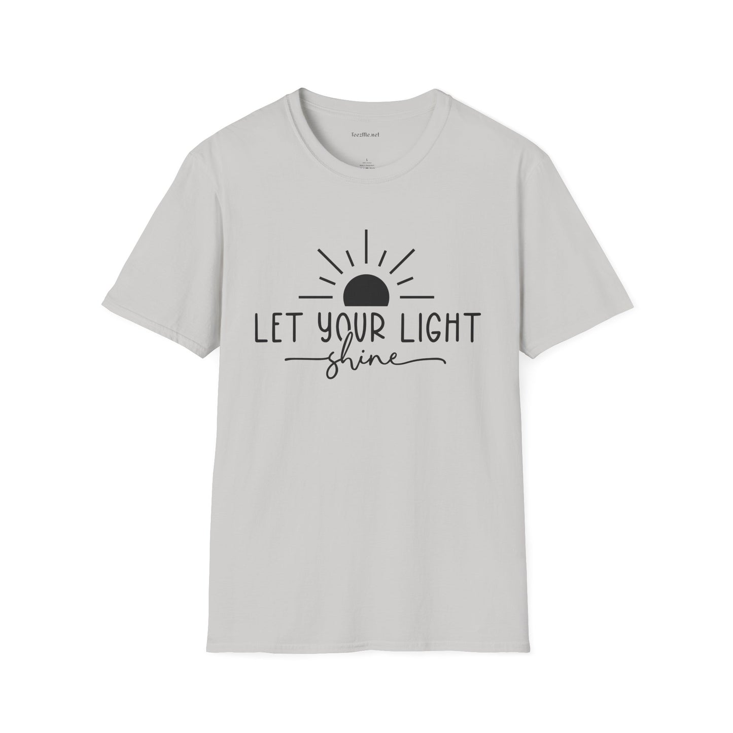 Let Your Light Shine Unisex SoftStyle T-Shirt 100% Cotton Graphic