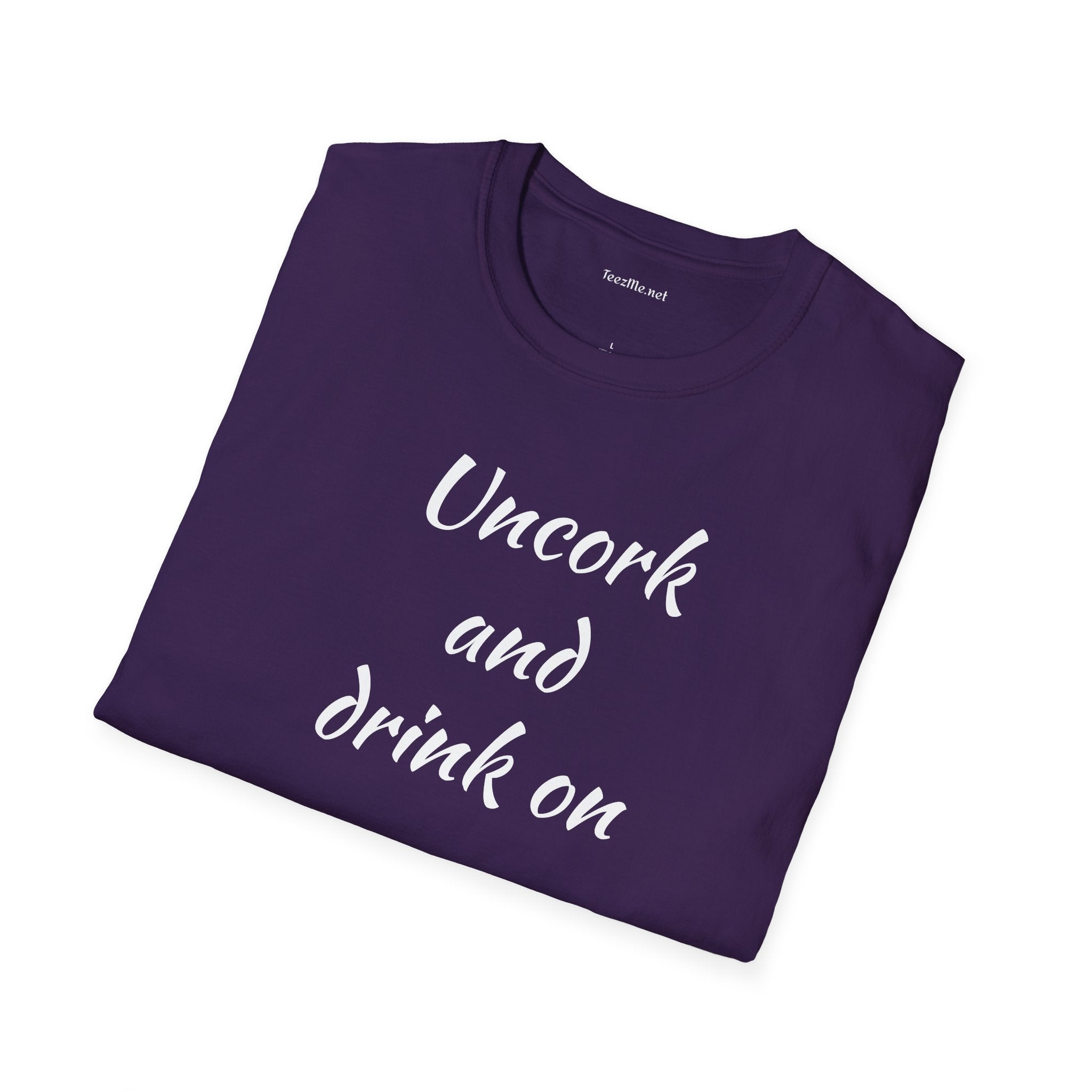 Uncork - Unisex Softstyle T-Shirt 100% Cotton Graphic