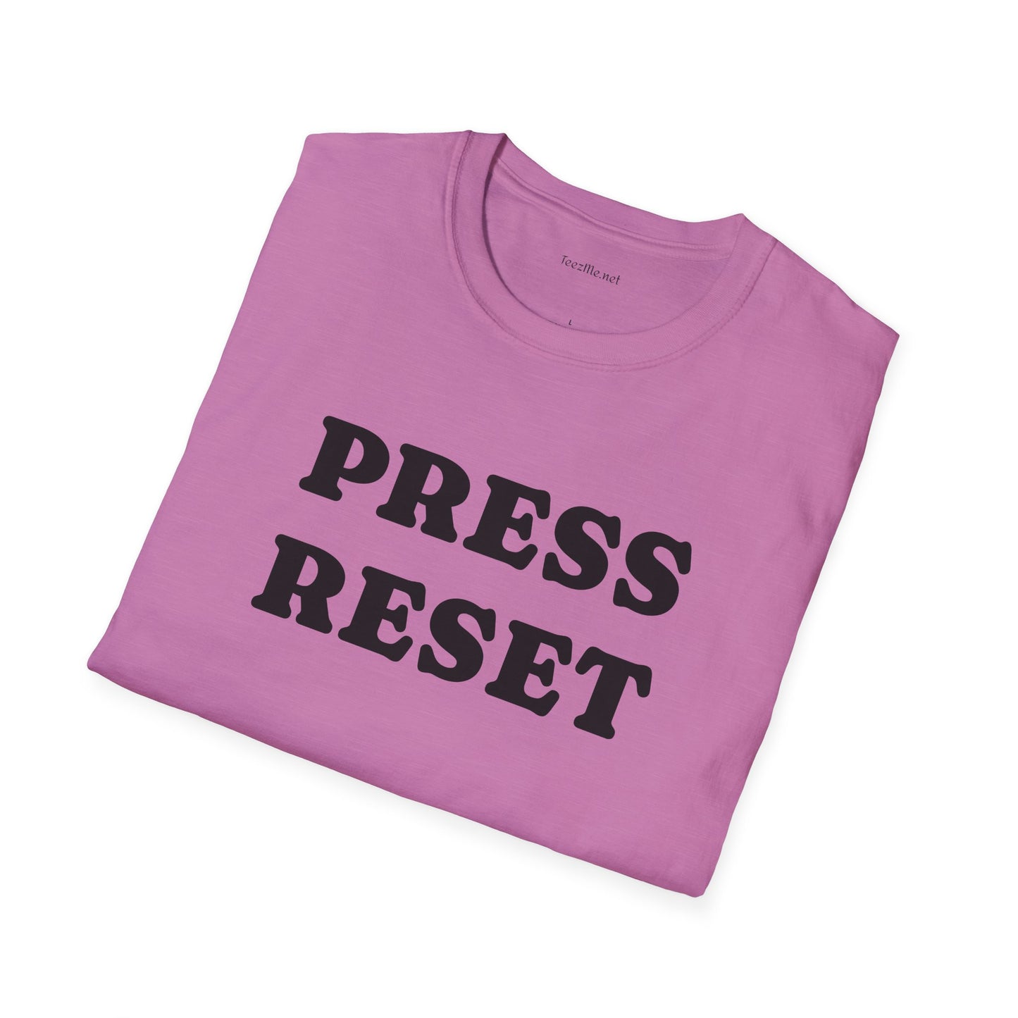 Press Reset - Unisex Softstyle T-Shirt 100% Cotton Graphic