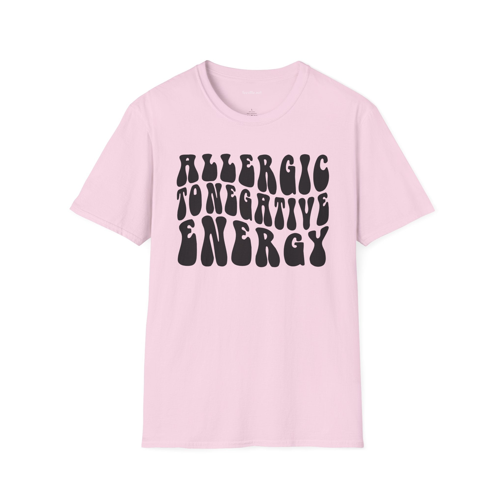 Allergic to Negative Energy Unisex Softstyle T-Shirt 100% Cotton Graphic