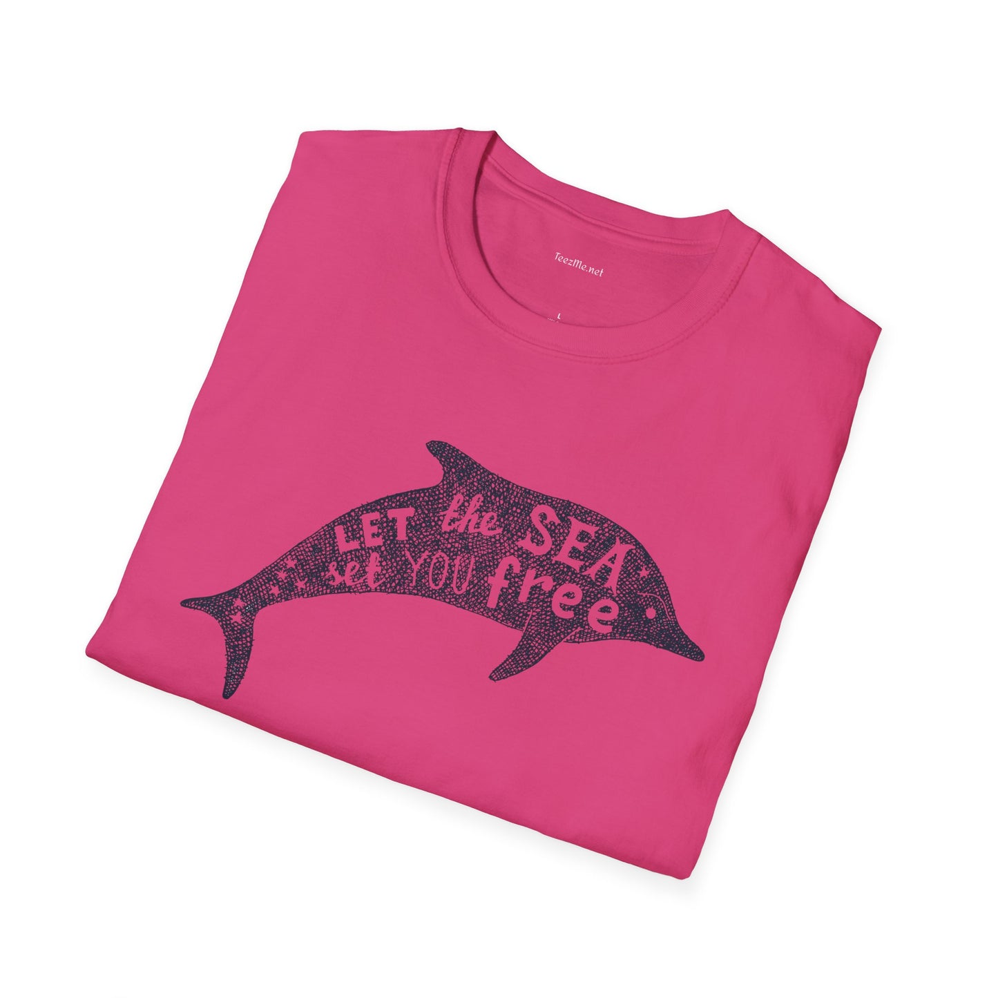 Let the sea - Unisex Softstyle T-Shirt 100% Cotton Graphic