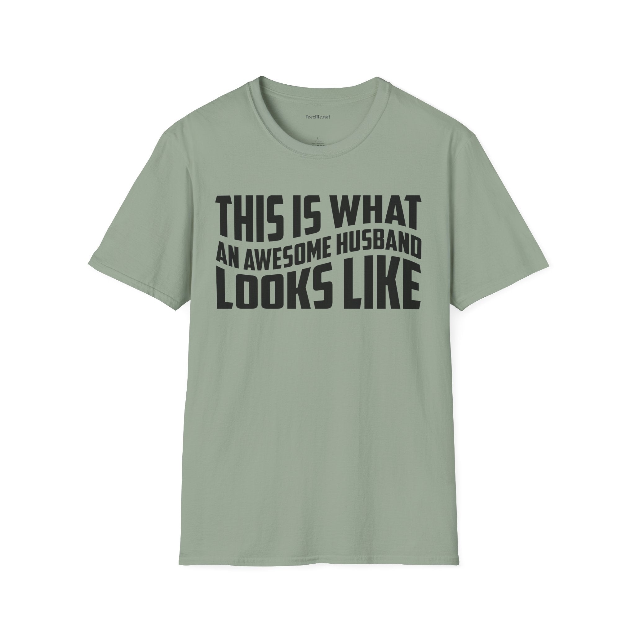 This Is What An Awesome Husband Looks Like Unisex Soft Style T-Shirt 100% Cotton Graphic
