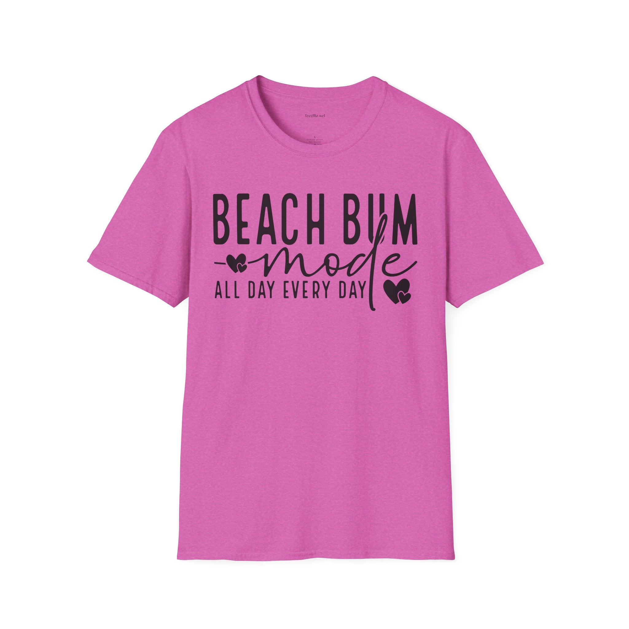 Beach Bum - Unisex Softstyle T-Shirt 100% Cotton Graphic