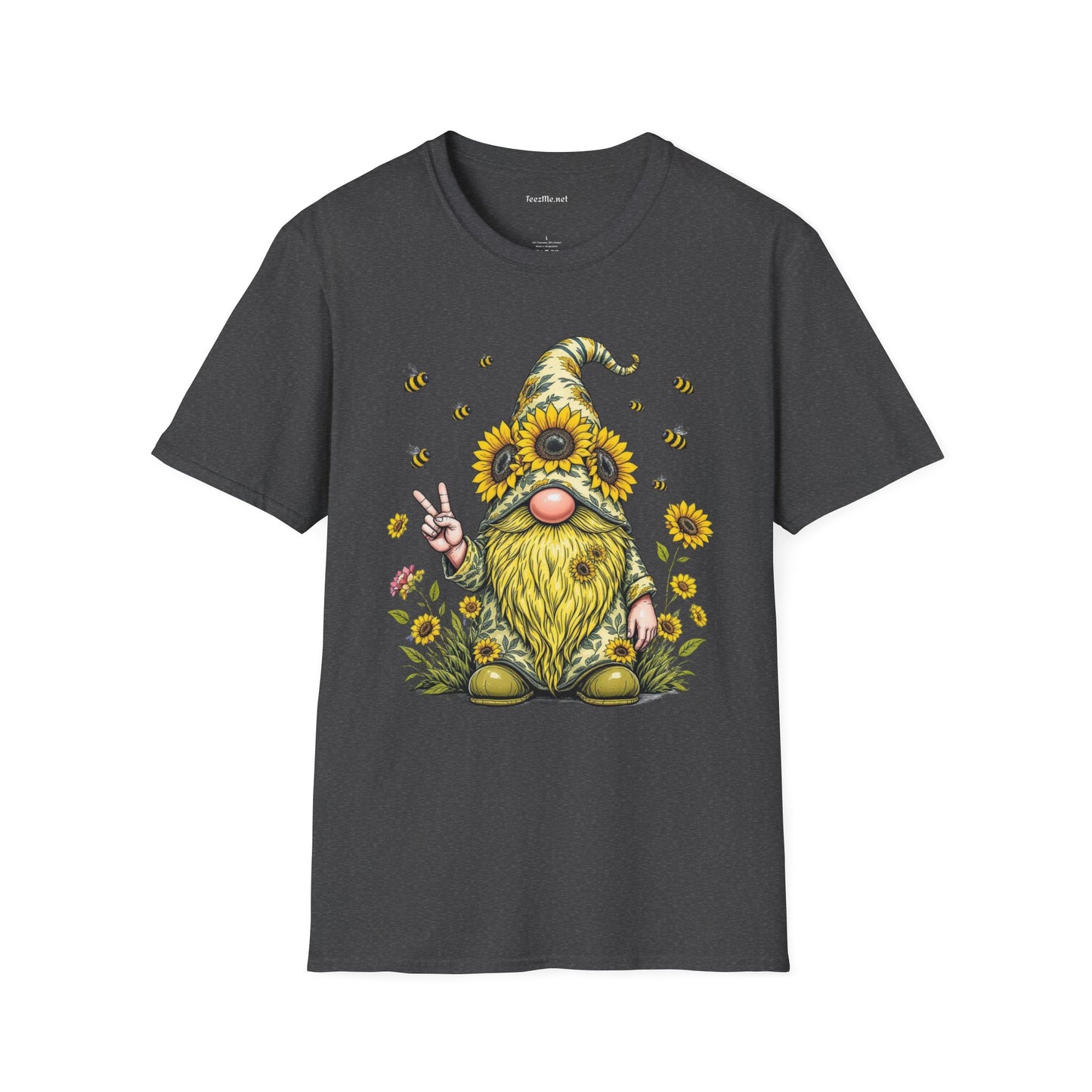 Be Kind Gnome Unisex Softstyle T-Shirt 100% Cotton Graphic