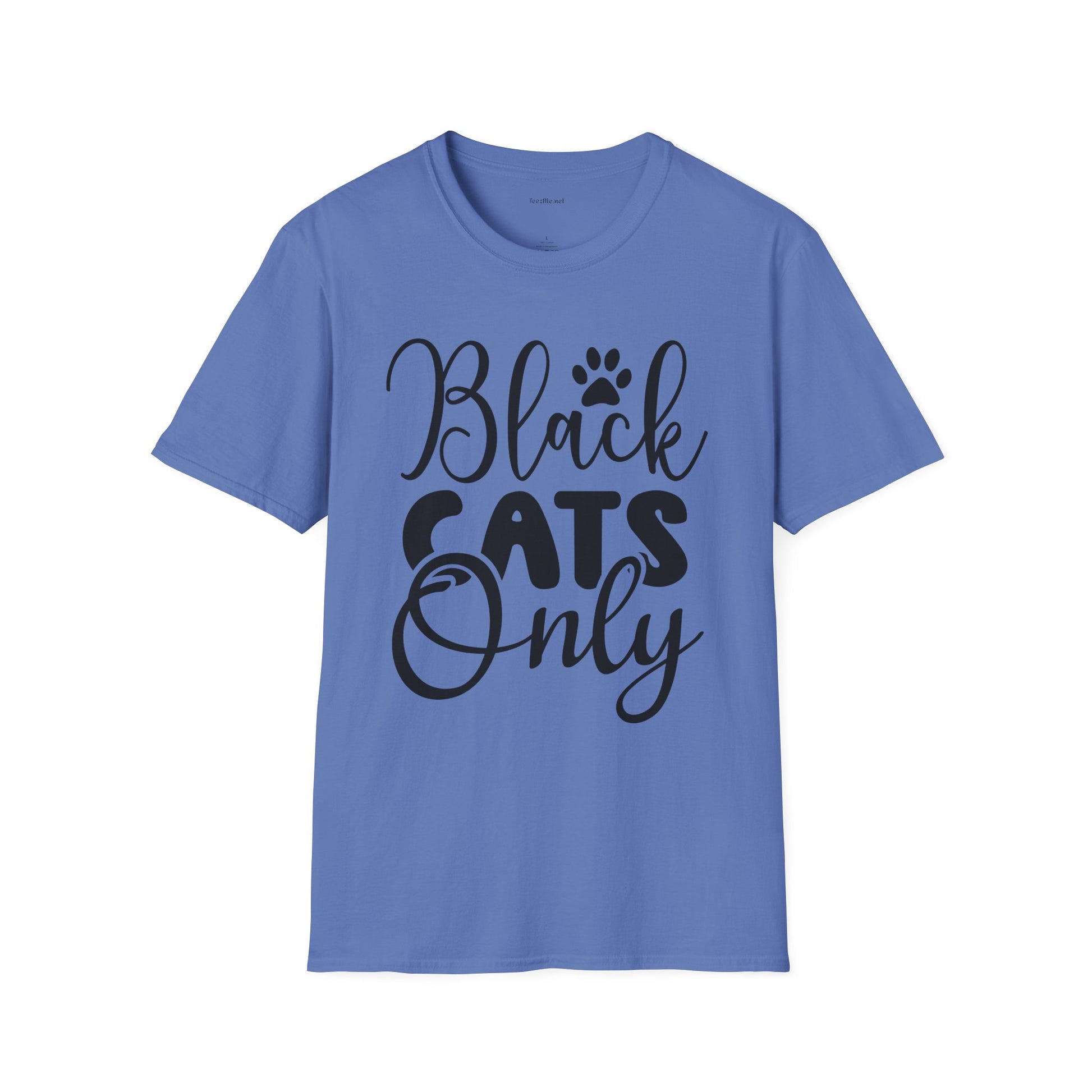Black Cats Only - Unisex Softstyle T-Shirt 100% Cotton Graphic