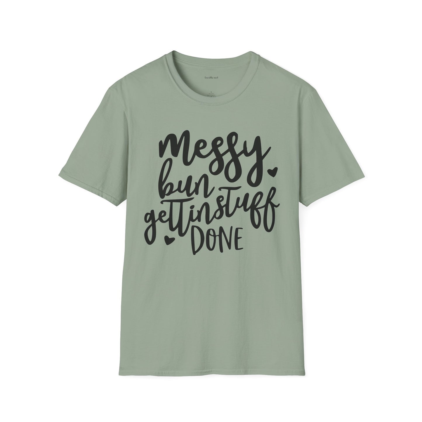 Messy Bun  - Unisex Softstyle T-Shirt 100% Cotton Graphic