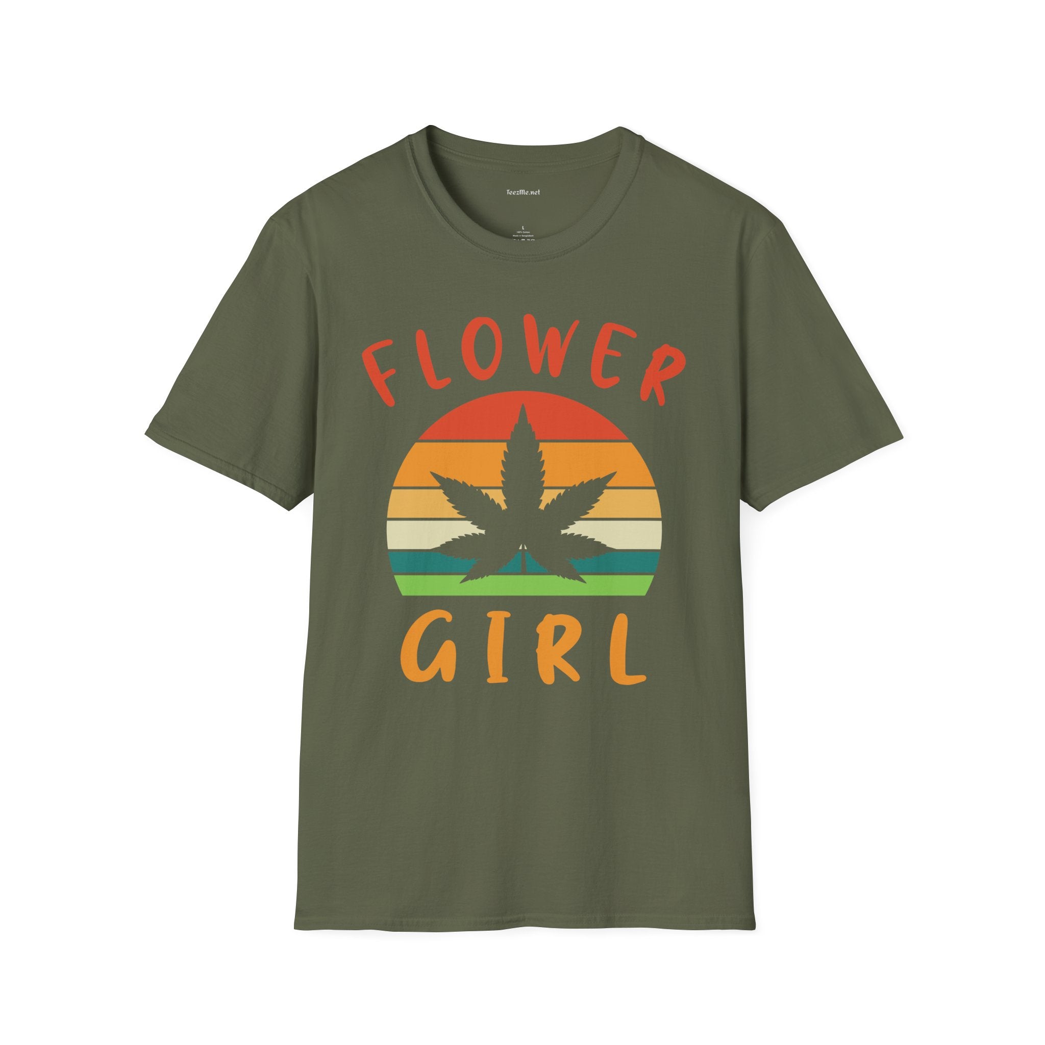 Flower Girl 420 Unisex Softstyle T-Shirt 100% Cotton Graphic