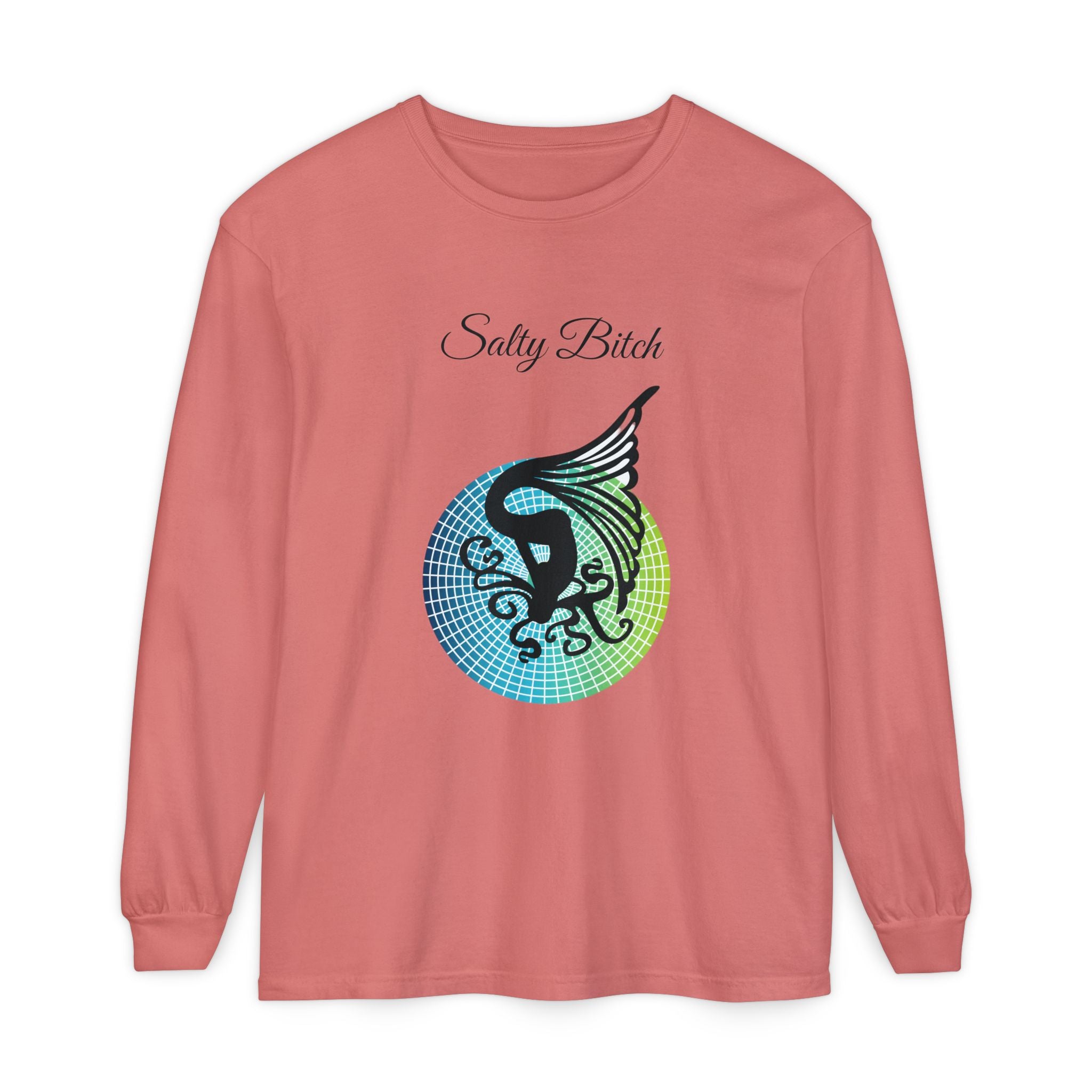 Salty Bitch - Unisex Garment-dyed Long Sleeve T-Shirt