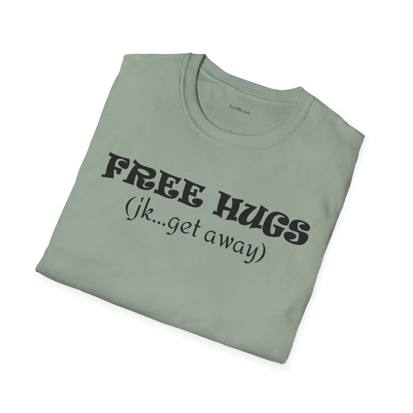 FREE HUGS - Unisex Softstyle T-Shirt 100% Cotton Graphic