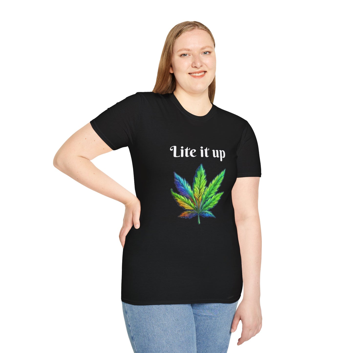 Lite it up - Unisex Softstyle T-Shirt 100% Cotton Graphic