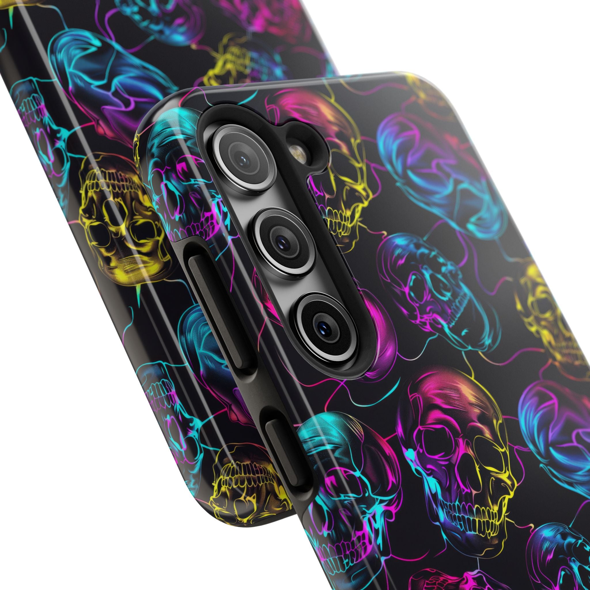 Neon Skull Cell Phone Case Tough Phone Cases