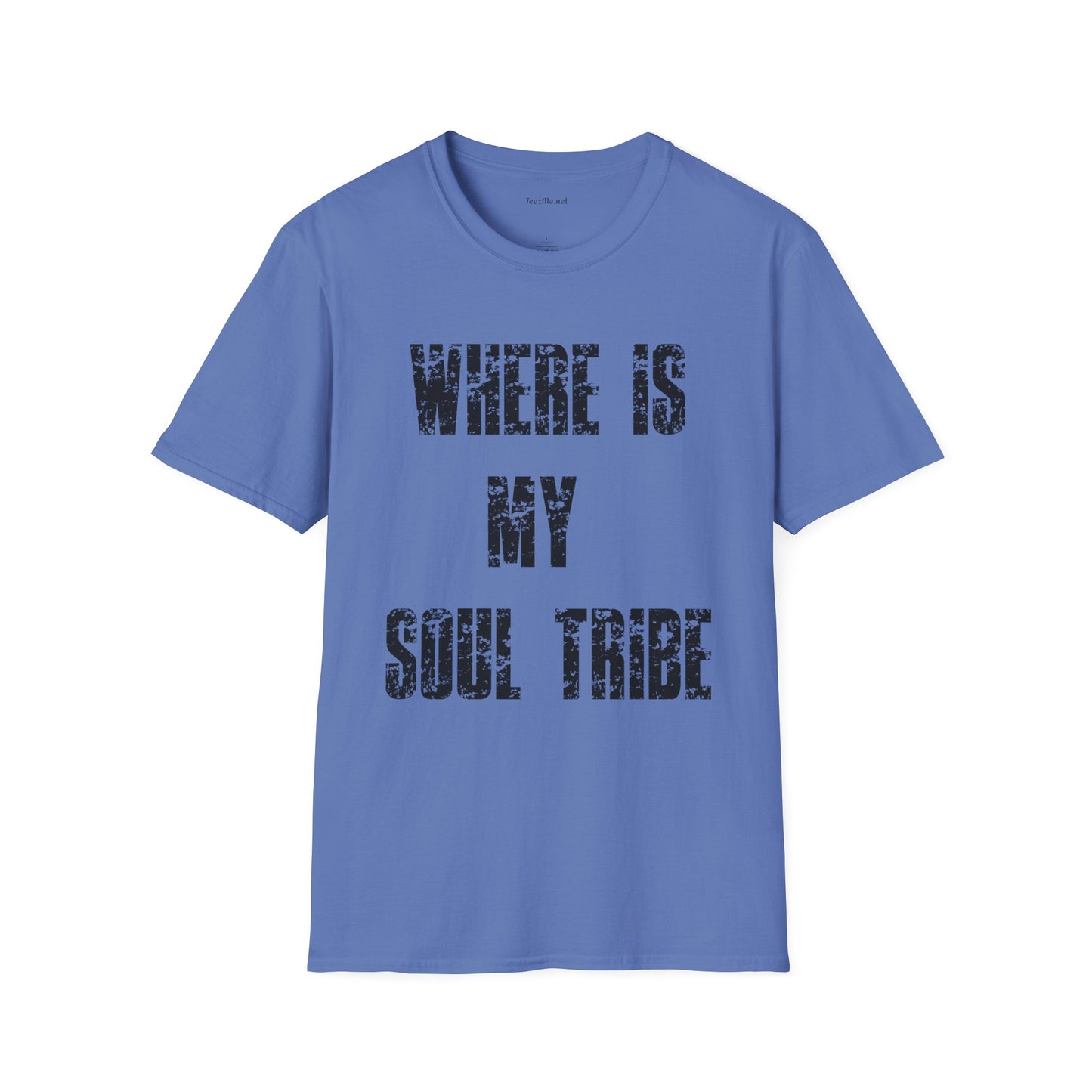 Where Is My Soul Tribe (Grunge) Unisex Soft Style T-Shirt 100% Cotton Graphic