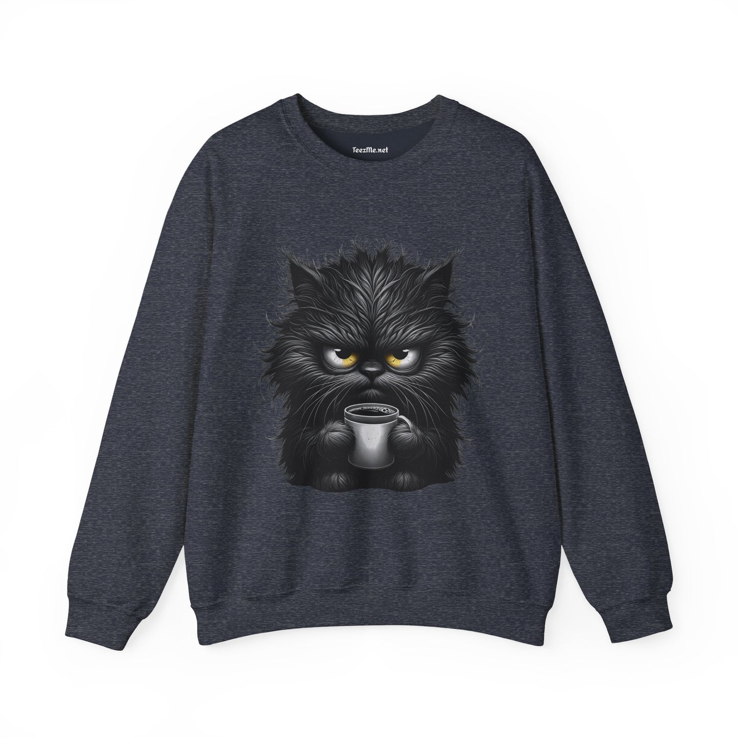 Adorable Grumpy Cat Unisex Heavy Blend™ Crewneck Sweatshirt Graphic