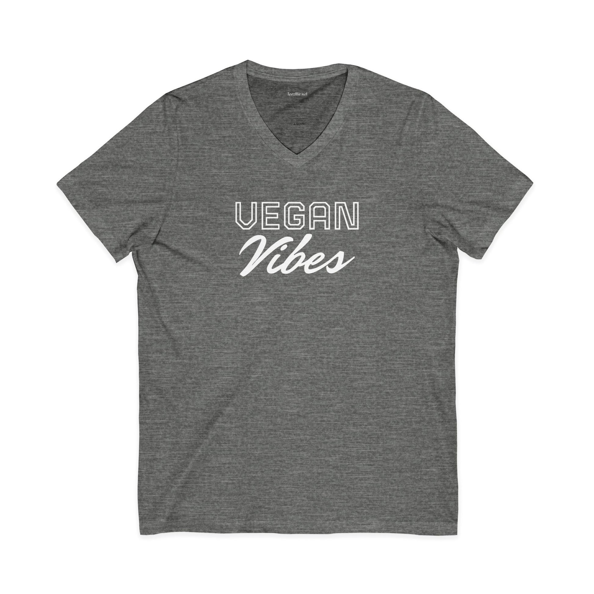 VEGAN Vibes Unisex Jersey Short Sleeve V-Neck Tee