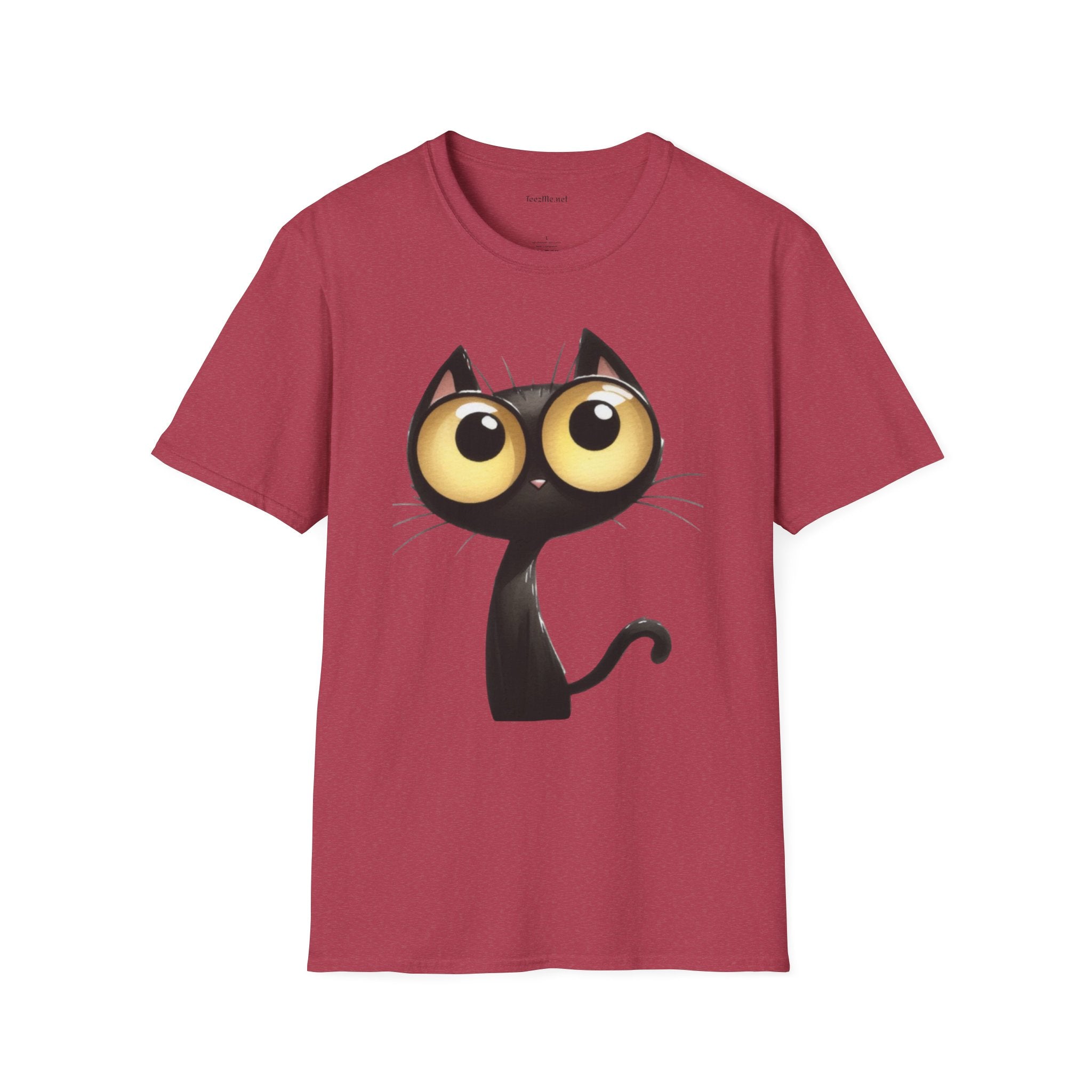 Crazy Cat 2 Unisex SoftStyle T-Shirt 100% Cotton Graphic