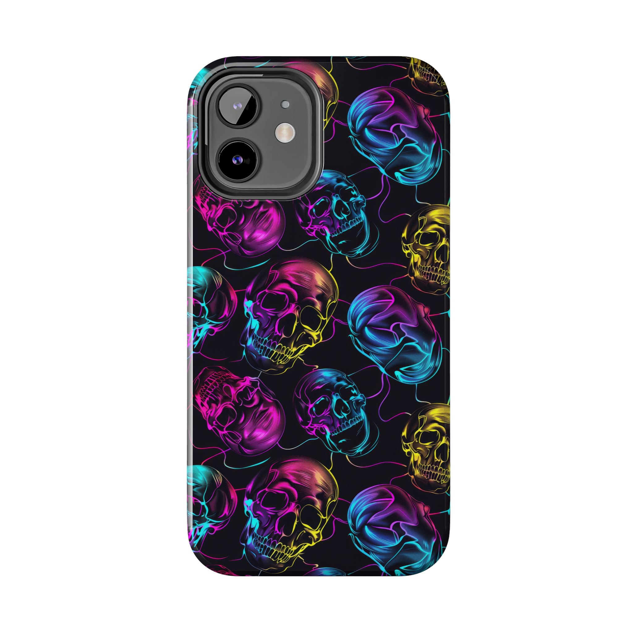 Neon Skull Cell Phone Case Tough Phone Cases
