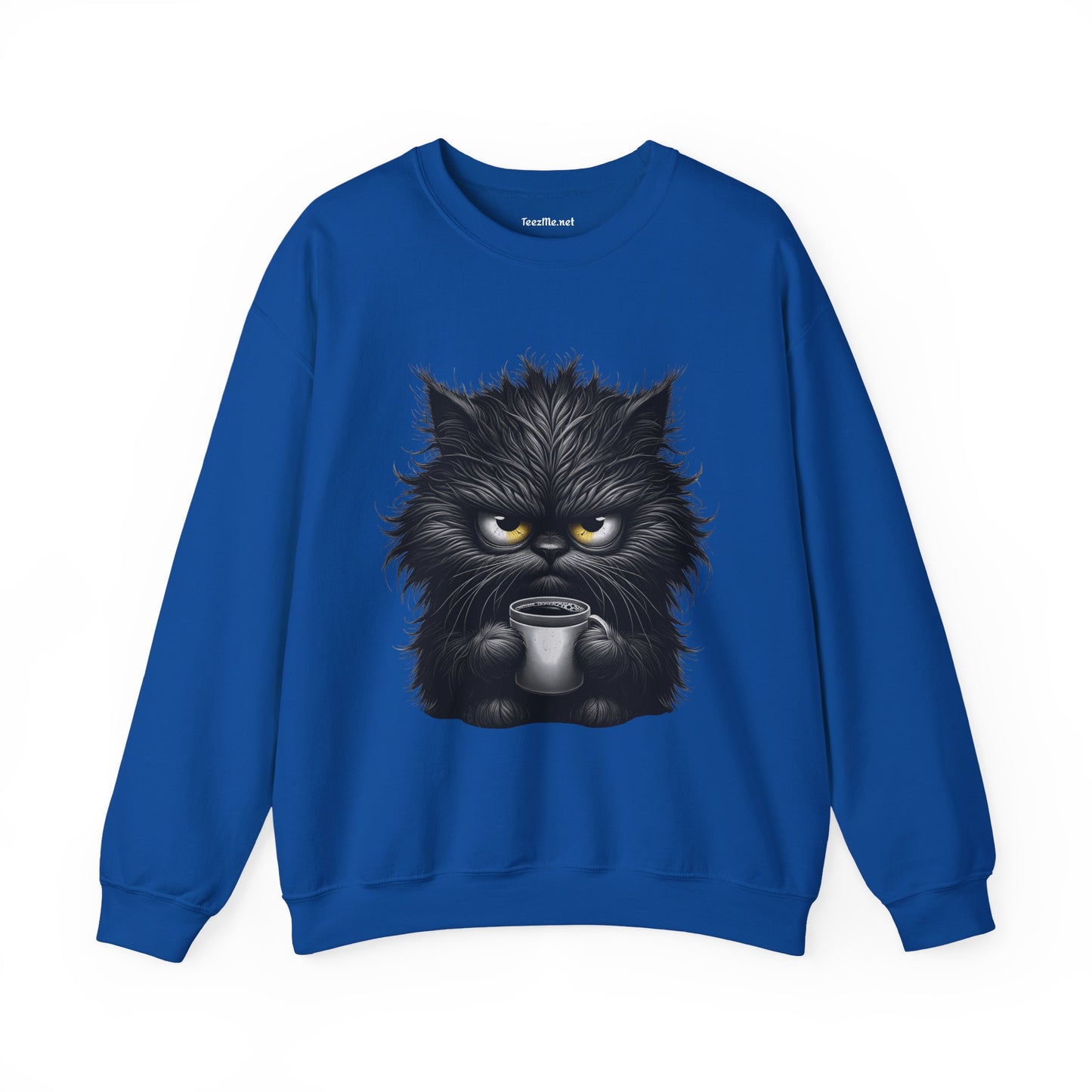 Adorable Grumpy Cat Unisex Heavy Blend™ Crewneck Sweatshirt Graphic