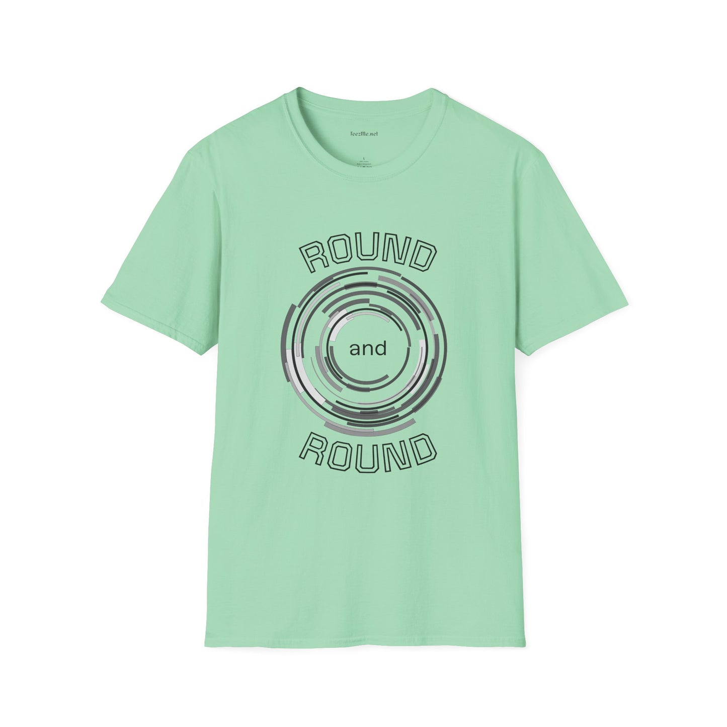 Round and Round - Unisex Softstyle T-Shirt 100% Cotton Graphic
