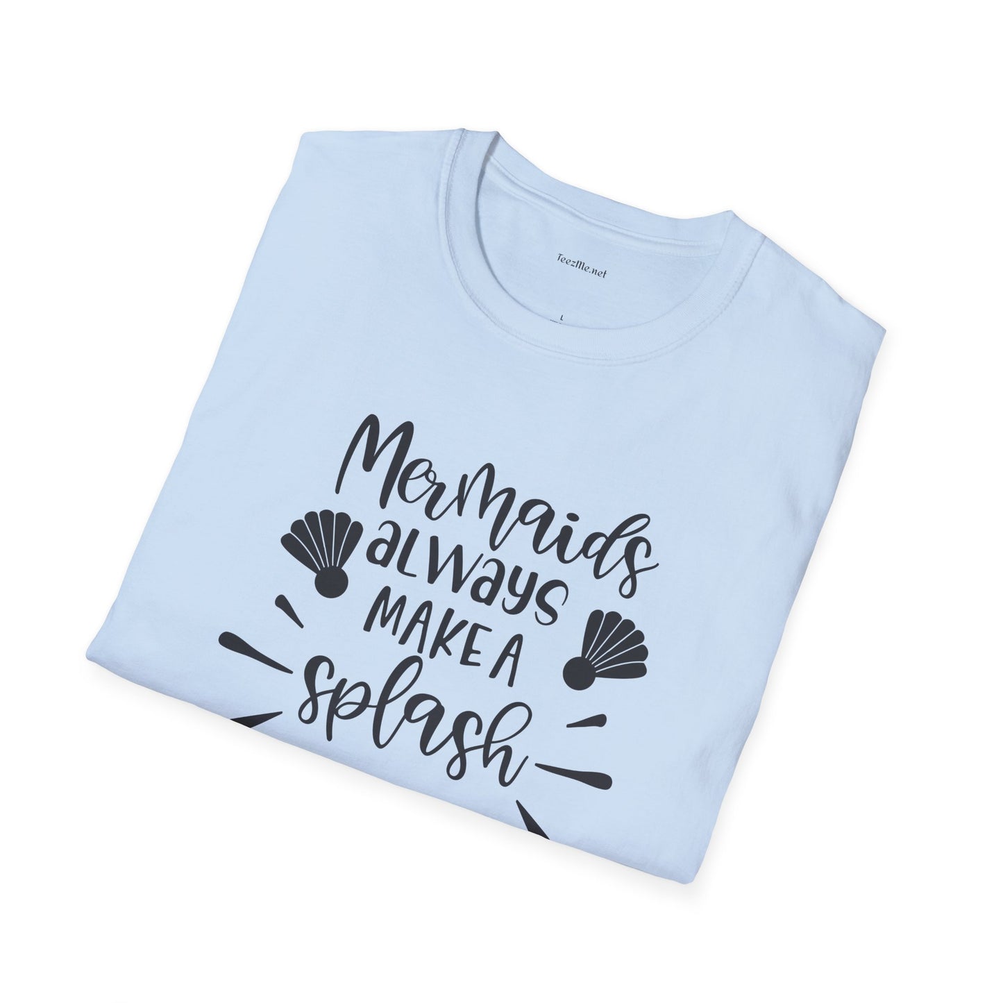 Mermaids make a splash - Unisex Softstyle T-Shirt 100% Cotton Graphic
