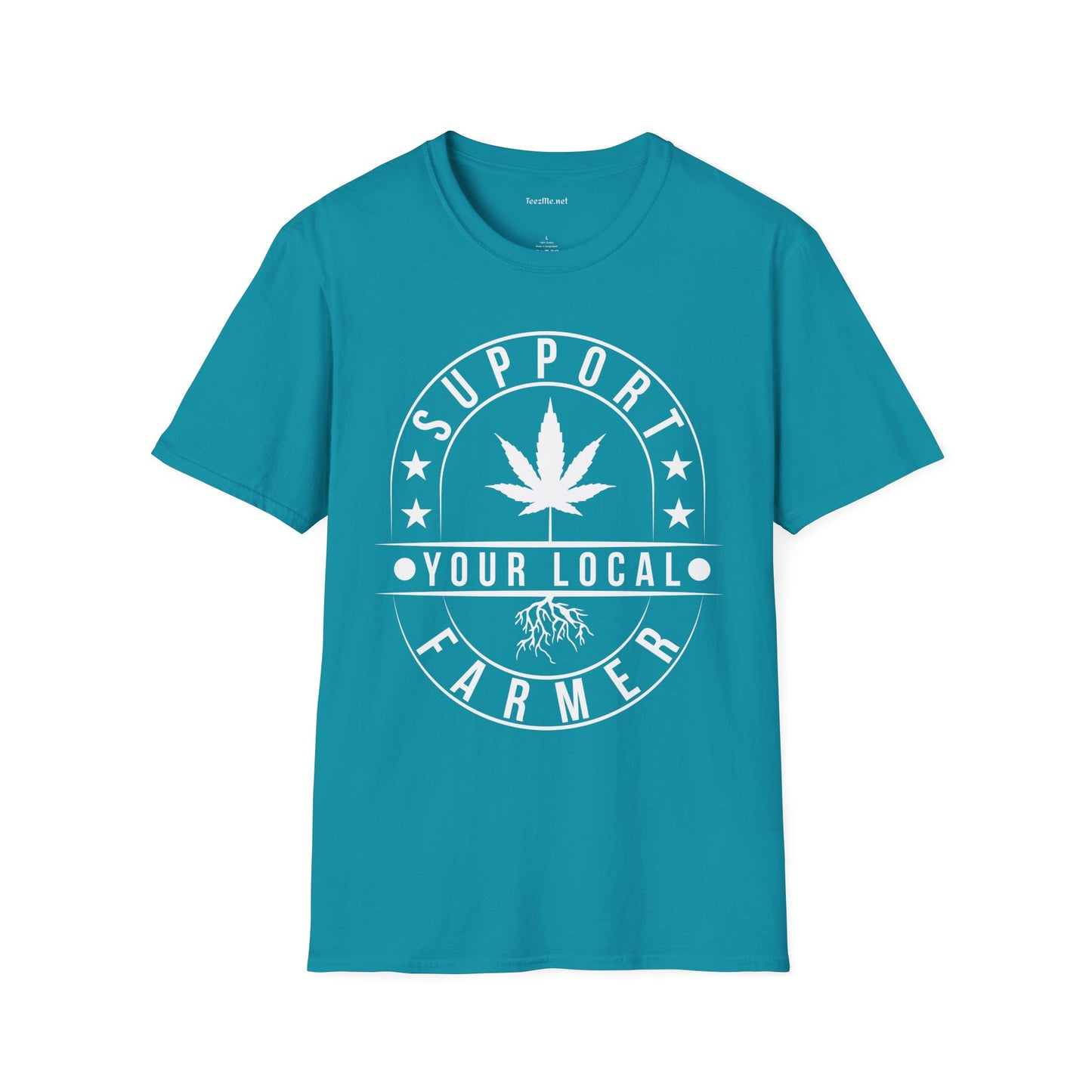 Support Your Local Farmer 420 Unisex Soft Style T-Shirt 100% Cotton Graphic