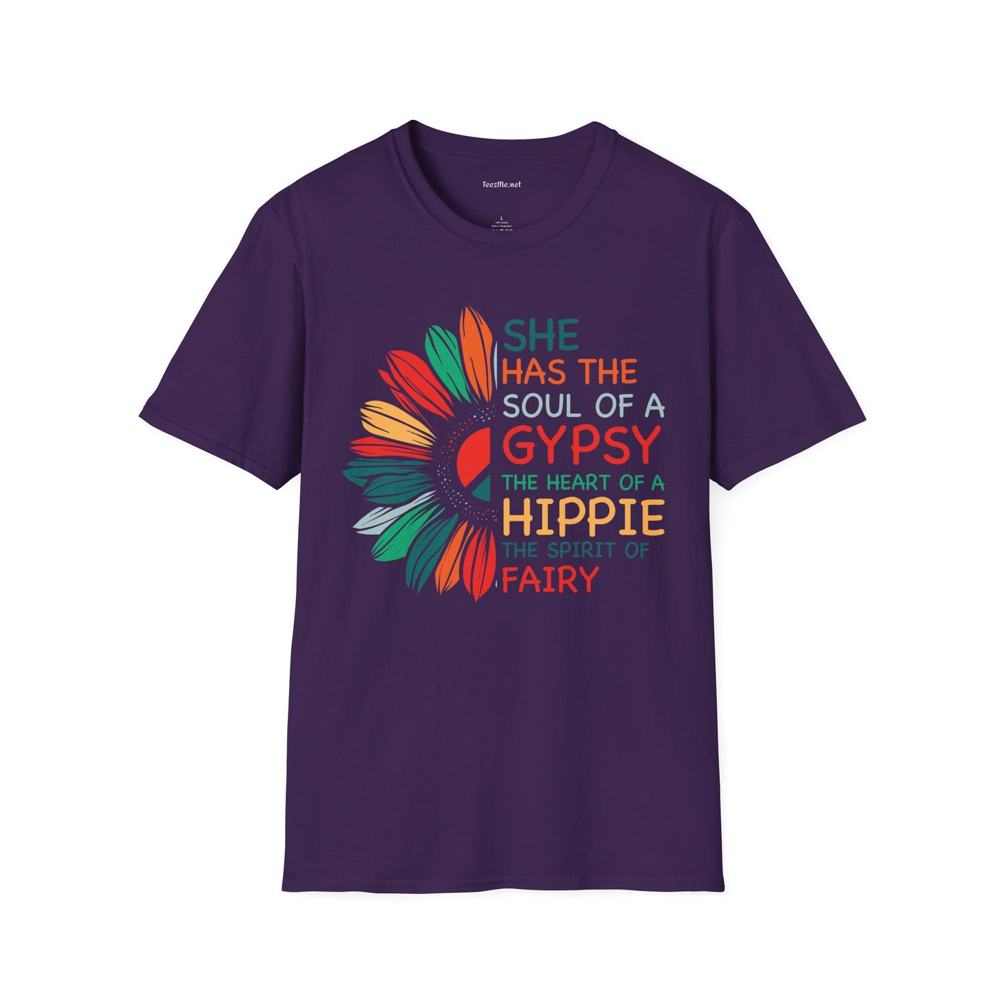 She has the Soul of a Gypsy Unisex Softstyle T-Shirt 100% Cotton Graphic