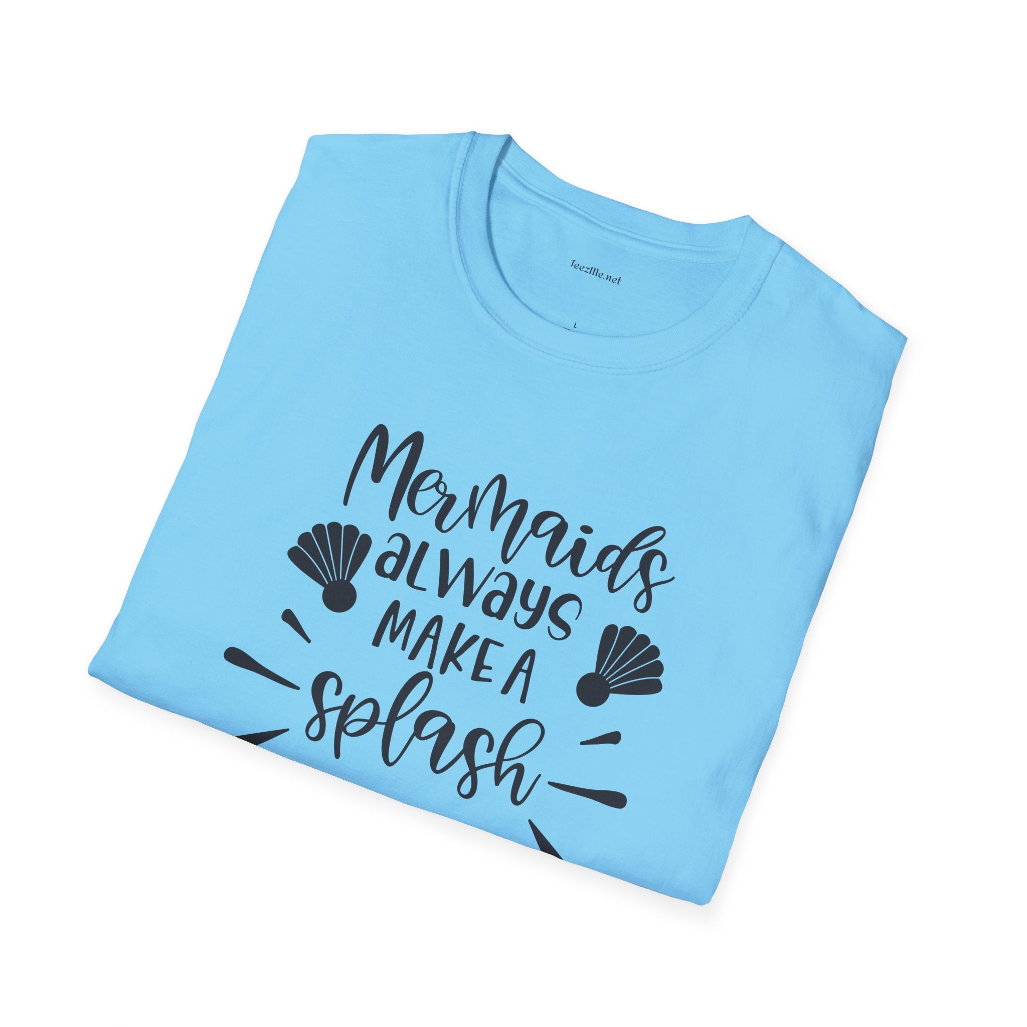Mermaids make a splash - Unisex Softstyle T-Shirt 100% Cotton Graphic