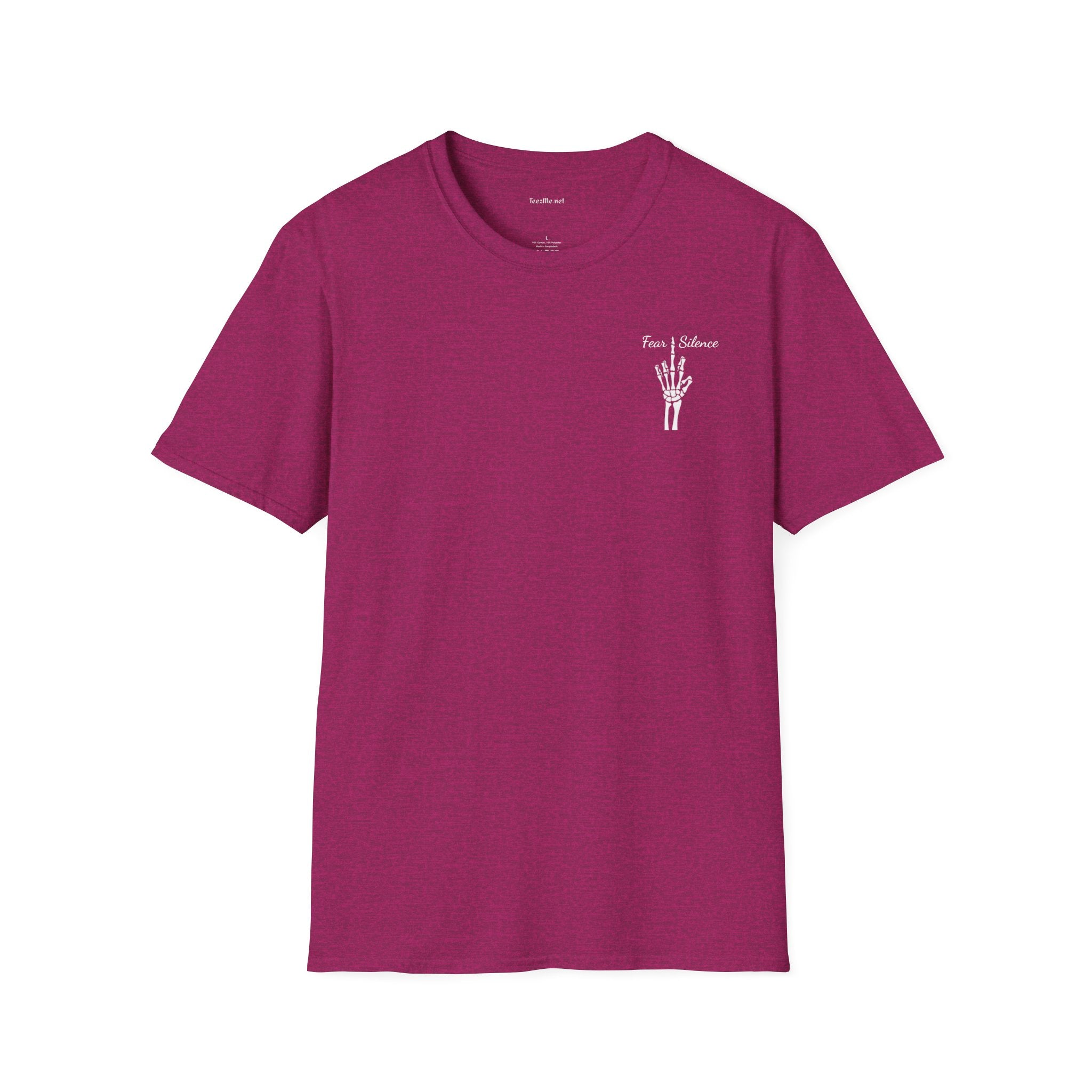 Fear Silence - Unisex Softstyle T-Shirt 100% Cotton Graphic