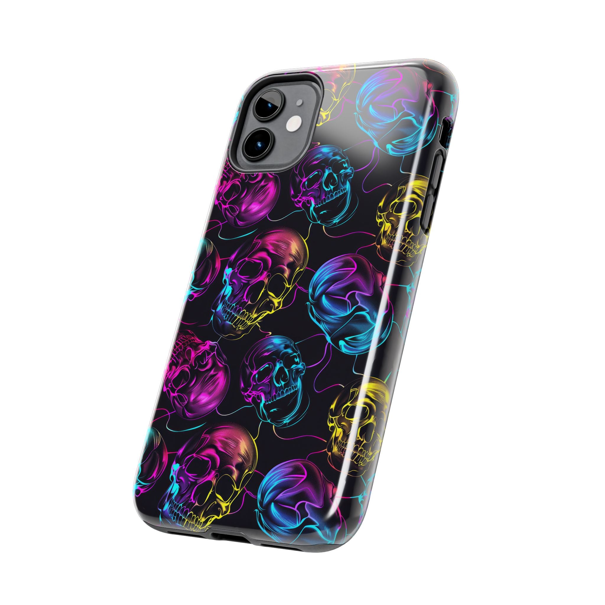 Neon Skull Cell Phone Case Tough Phone Cases