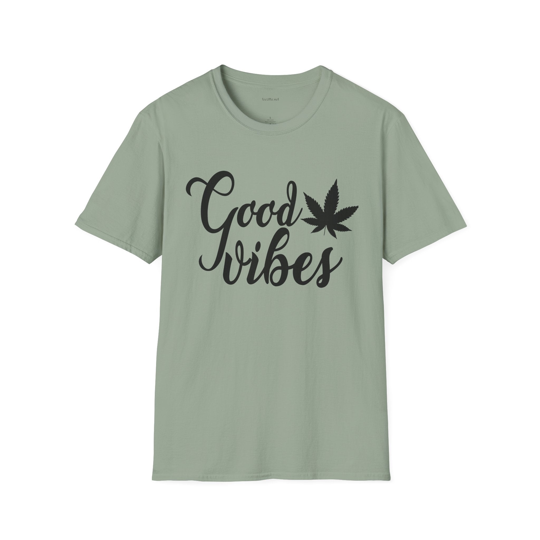 Good Vibes Weed - Unisex Softstyle T-Shirt 100% Cotton Graphic