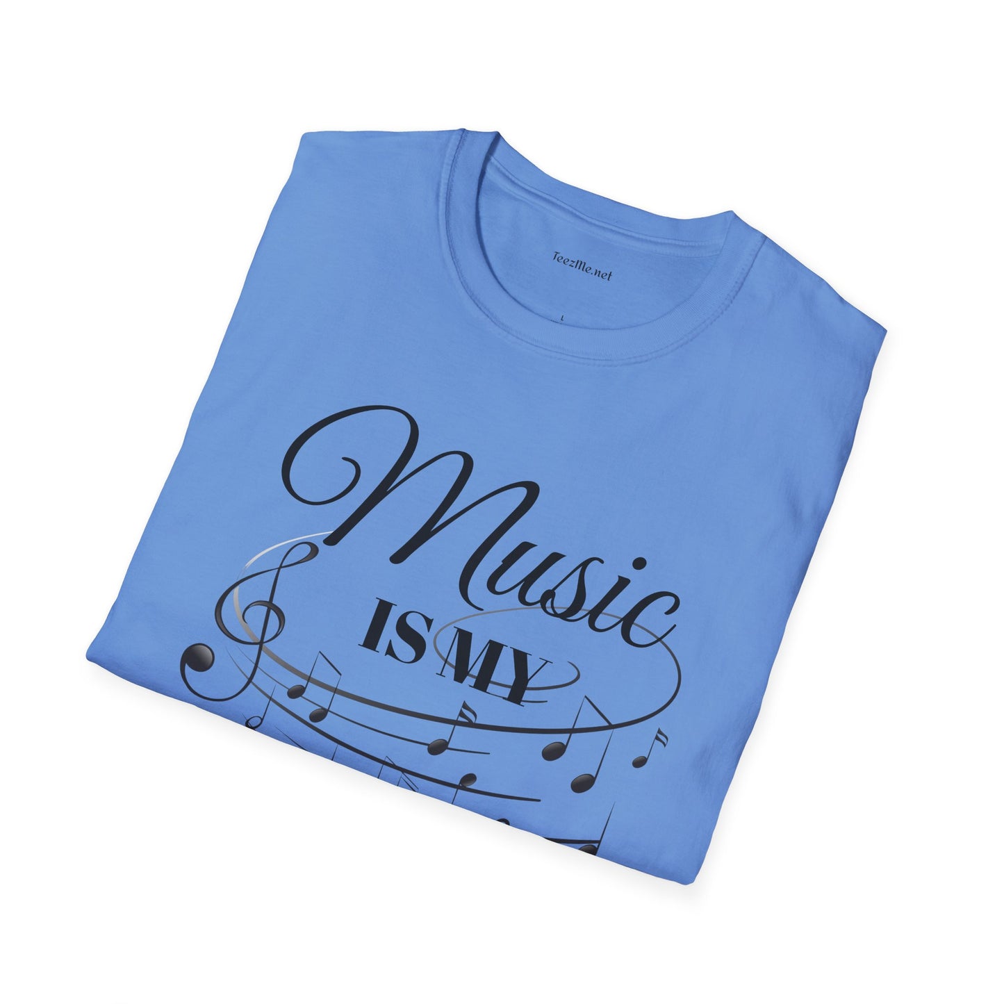 Music is my Therapy - Unisex Softstyle T-Shirt 100% Cotton Graphic