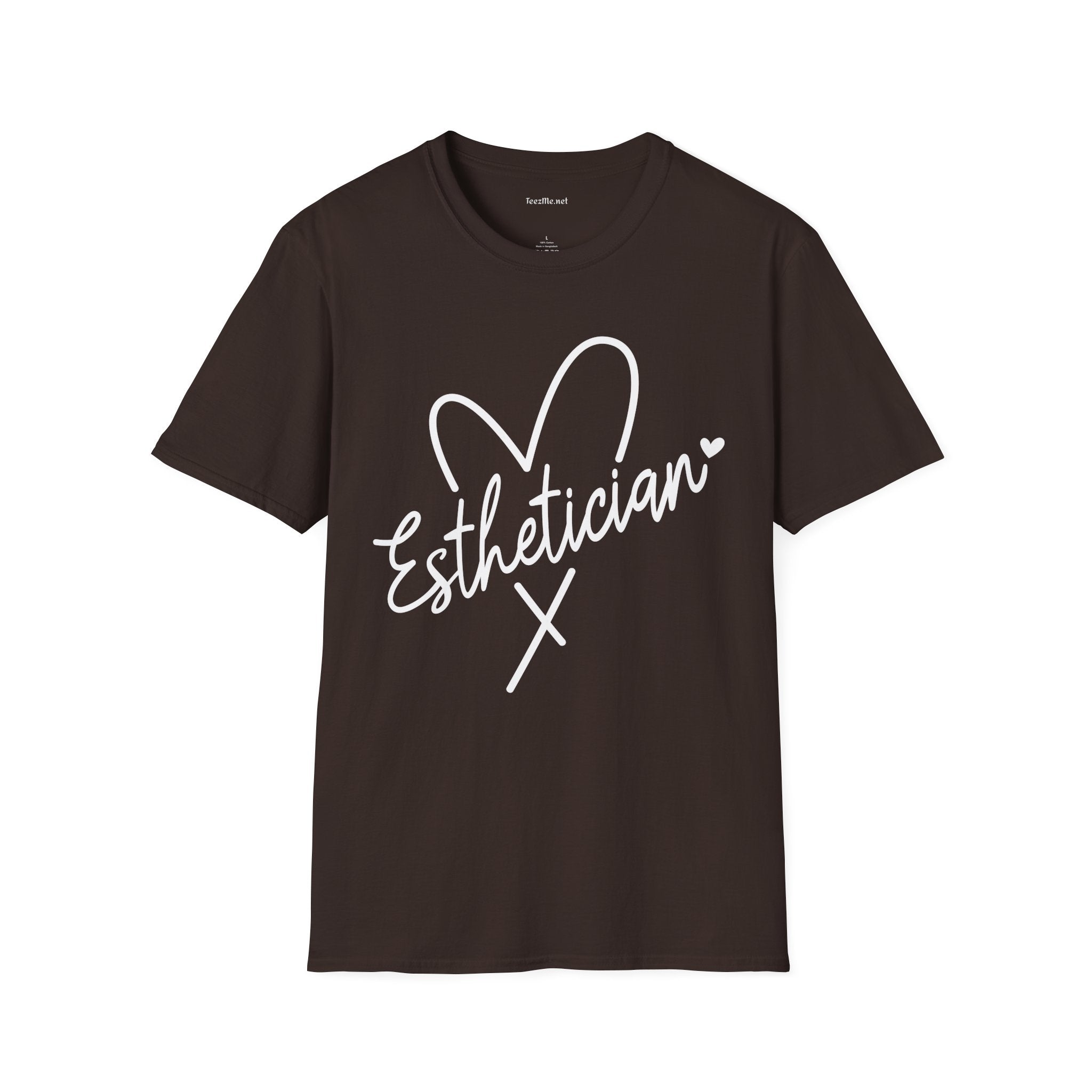 Esthetician with heart 01 Unisex Soft Style T-Shirt 100% Cotton Graphic
