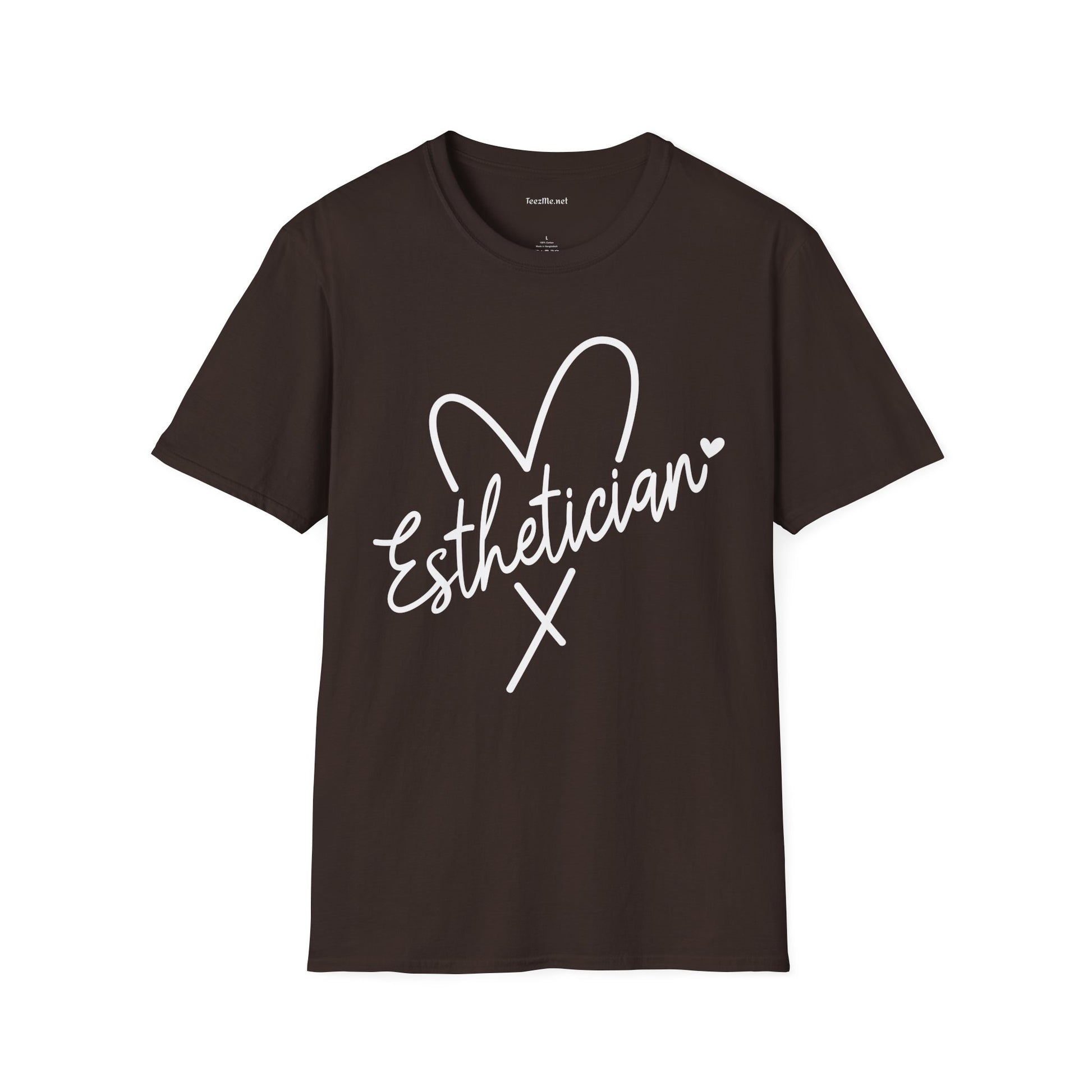 Esthetician with heart 01 Unisex Soft Style T-Shirt 100% Cotton Graphic