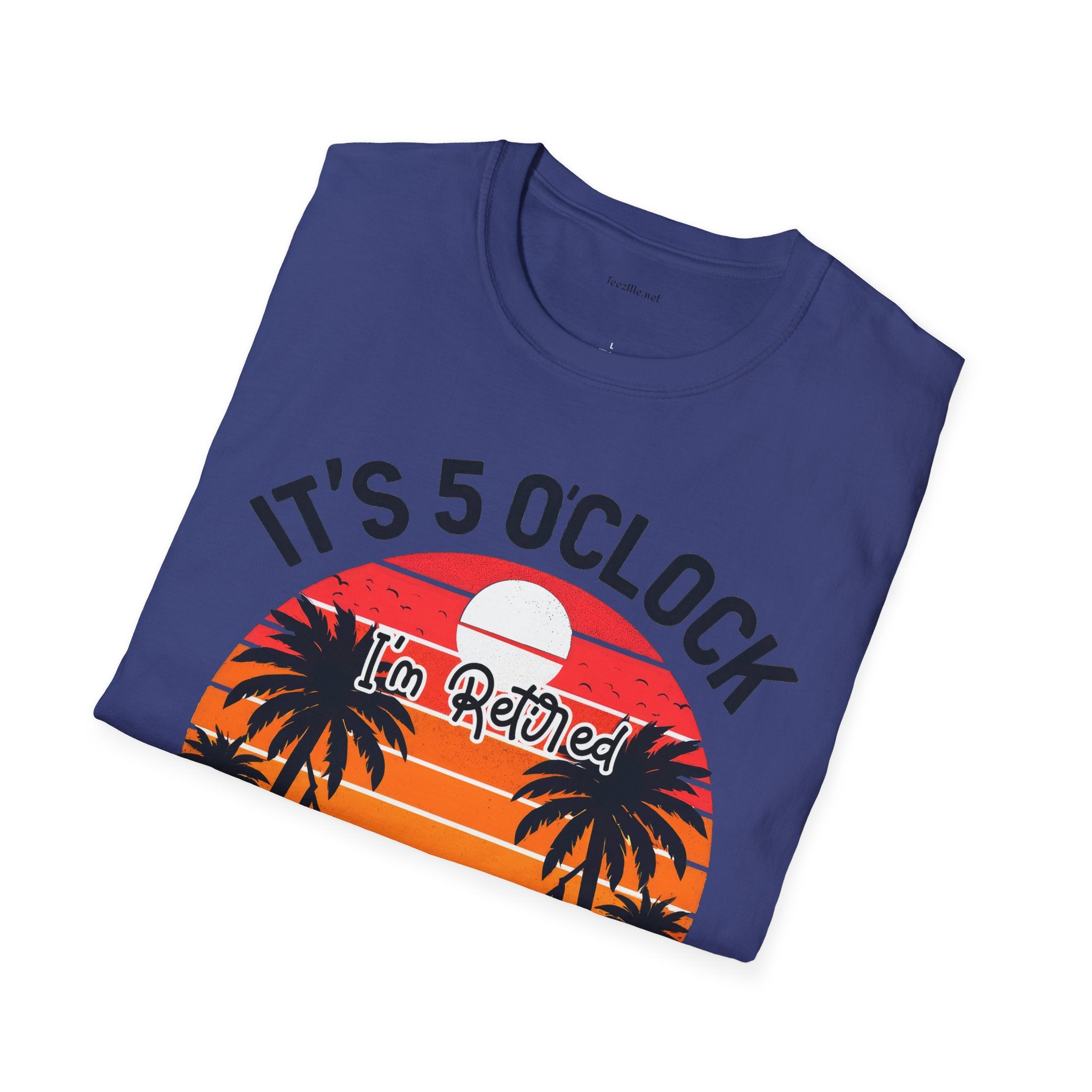 Retired - It's 5 - Unisex Softstyle T-Shirt 100% Cotton Graphic