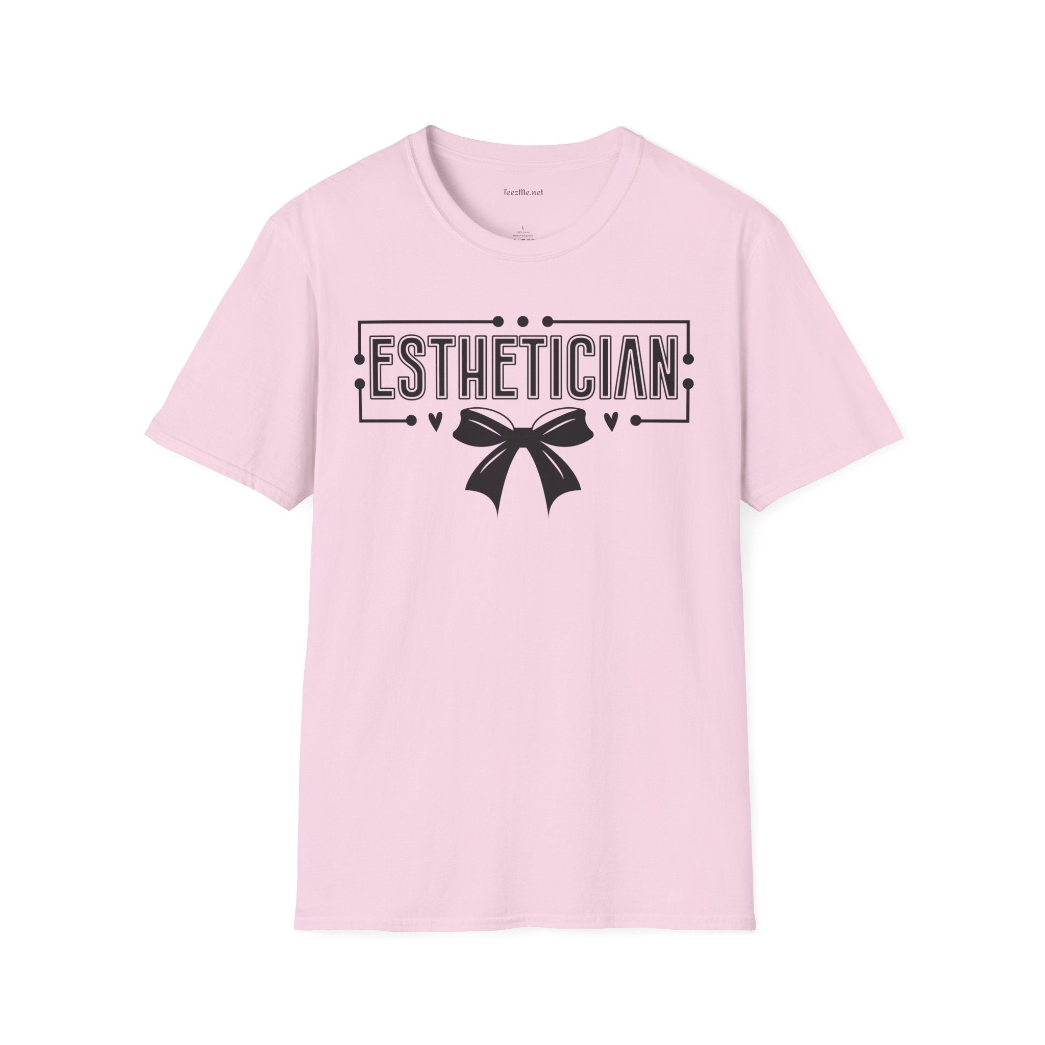Esthetician  with bow 01 Unisex Soft Style T-Shirt 100% Cotton Graphic