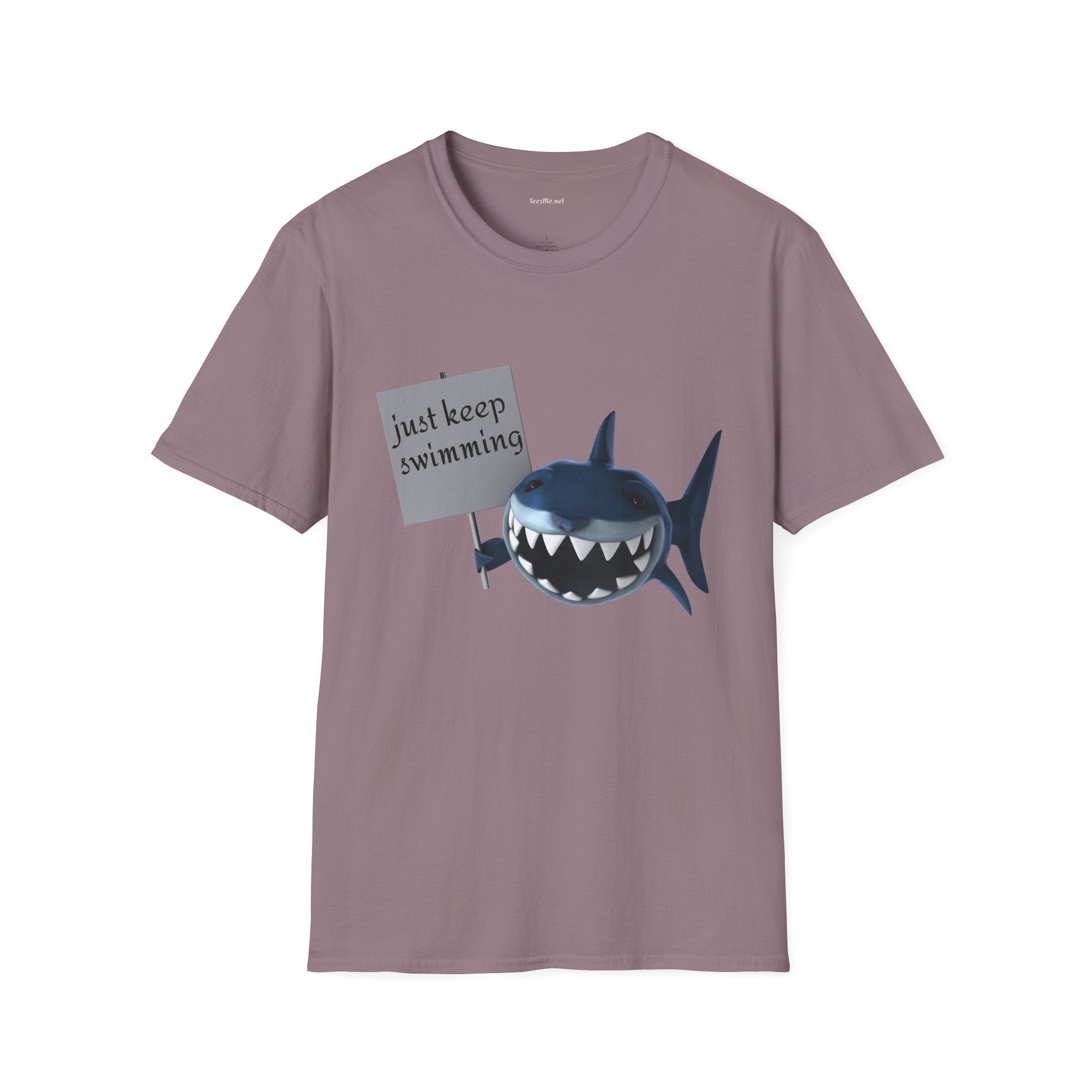 Just keep swimming - Unisex Softstyle T-Shirt 100% Cotton Graphic