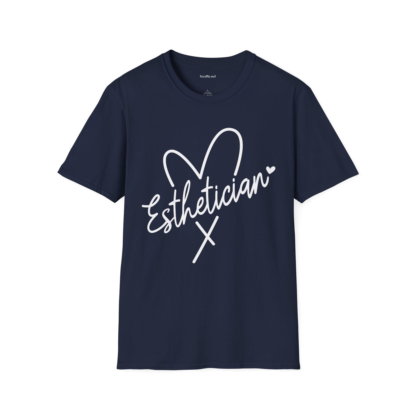 Esthetician with heart 01 Unisex Soft Style T-Shirt 100% Cotton Graphic