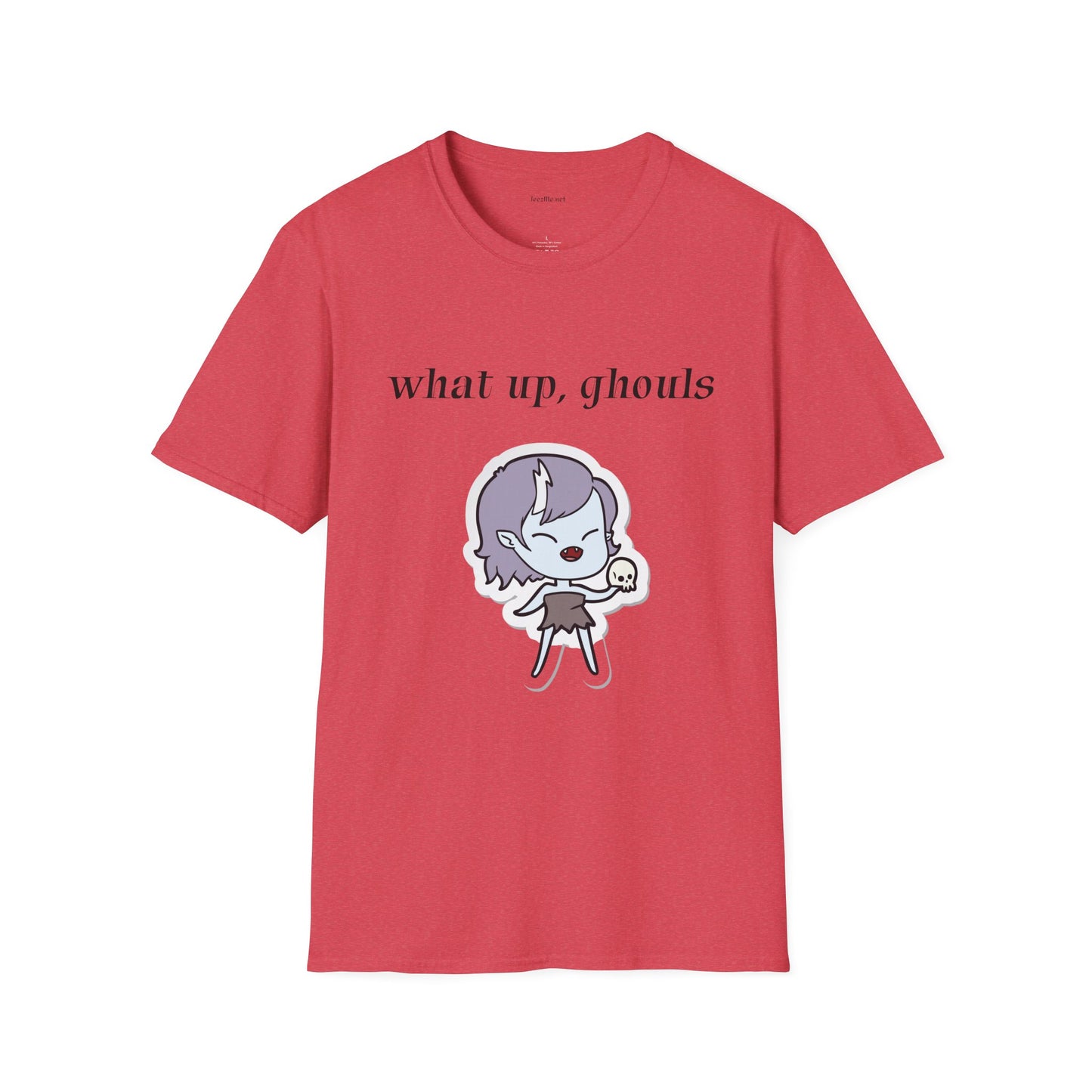 What up, ghouls - Unisex Softstyle T-Shirt 100% Cotton Graphic