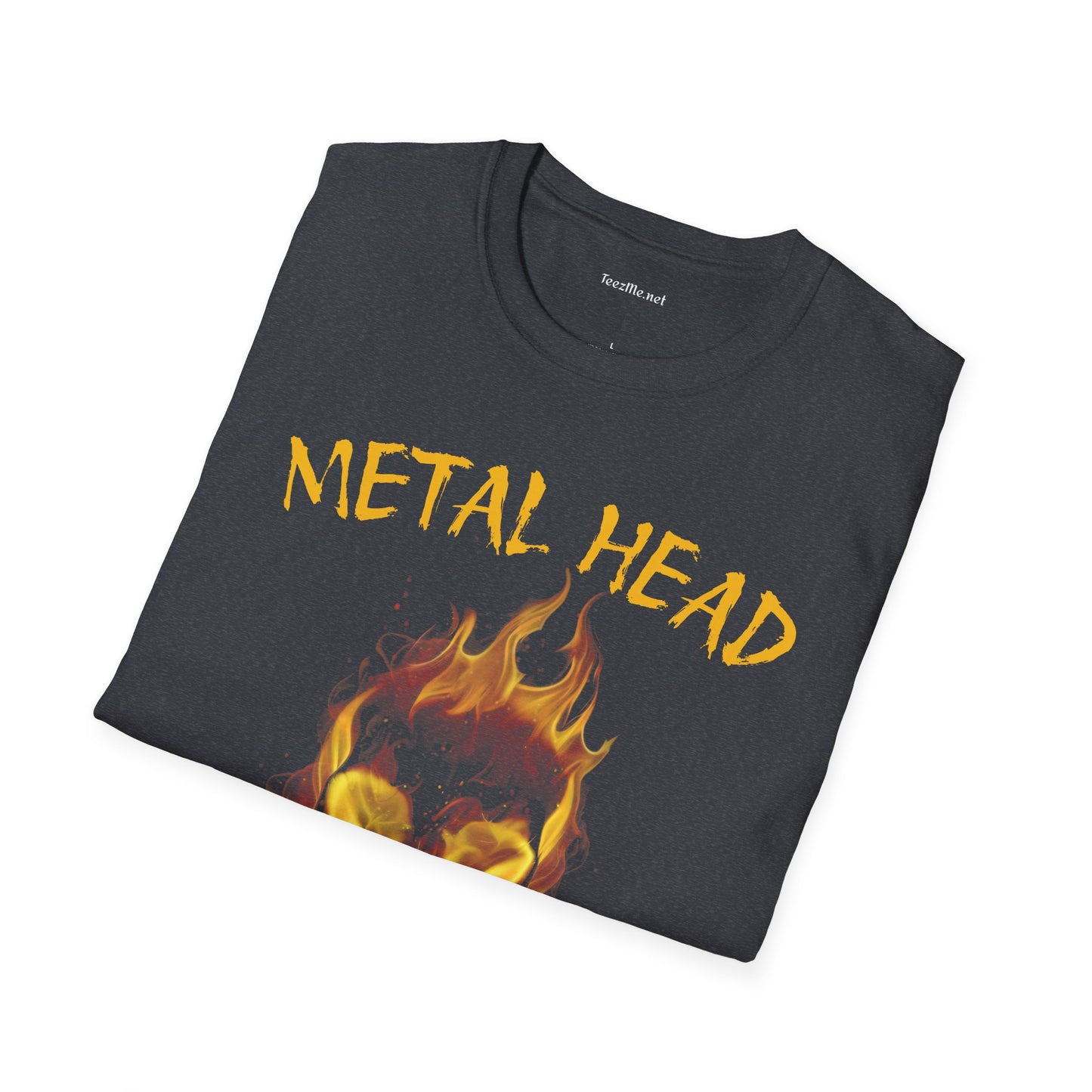 Metal Head - Unisex Softstyle T-Shirt 100% Cotton Graphic