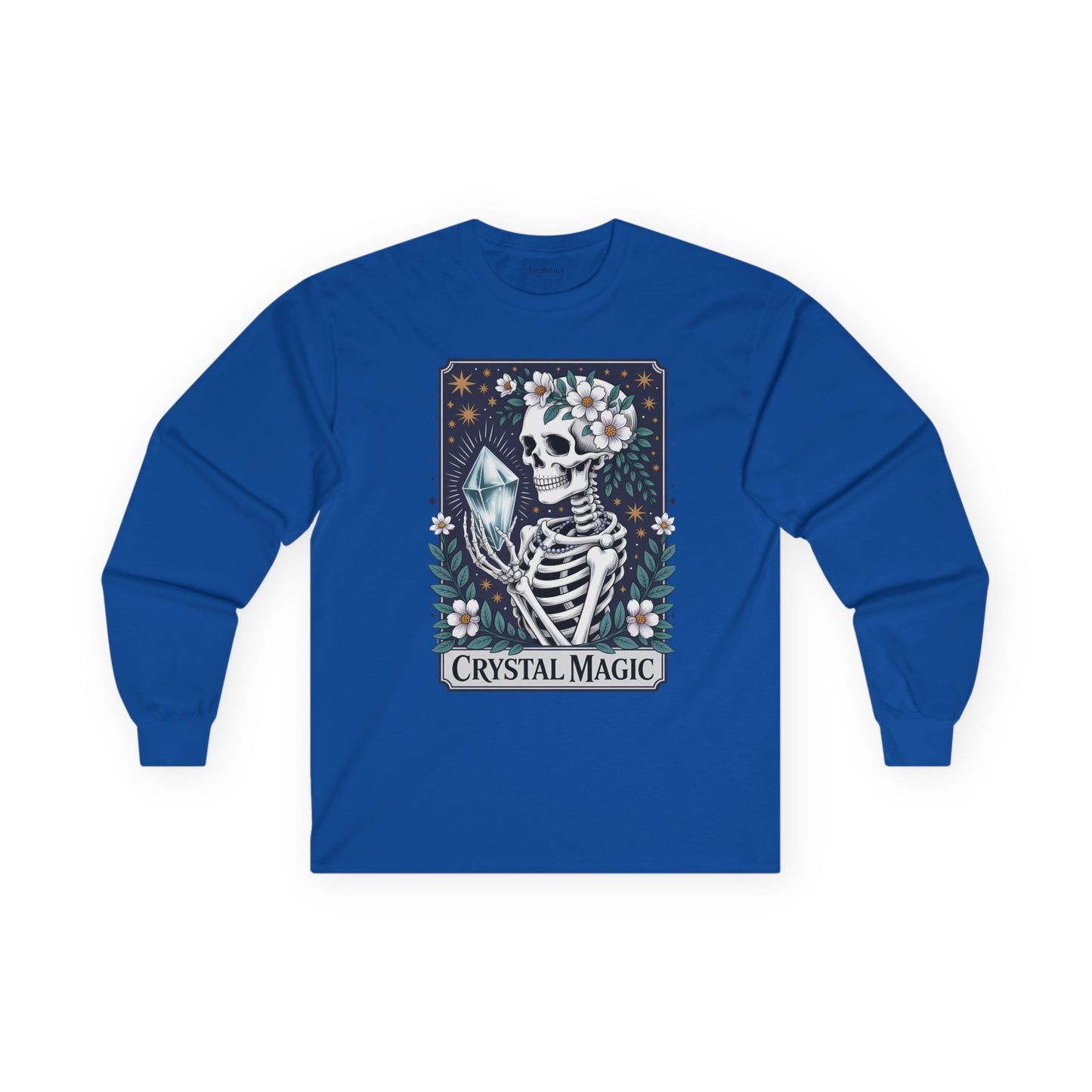 Crystal Magic Skeleton Unisex Ultra Cotton Long Sleeve Tee