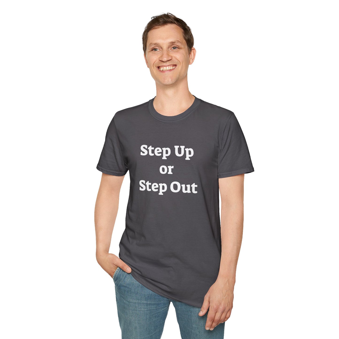 Step Up - Unisex Softstyle T-Shirt 100% Cotton Graphic