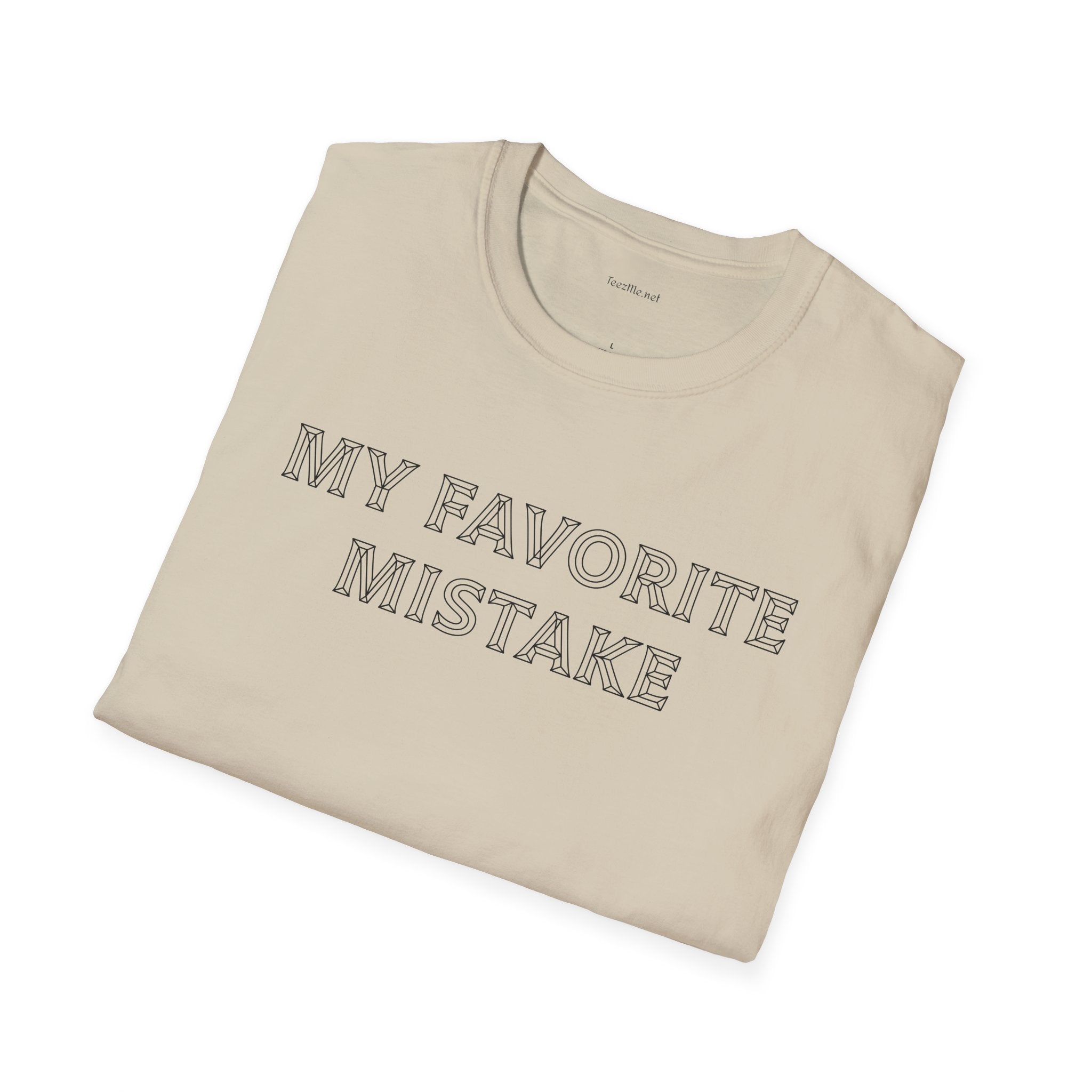 My favorite mistake - Unisex Softstyle T-Shirt 100% Cotton Graphic