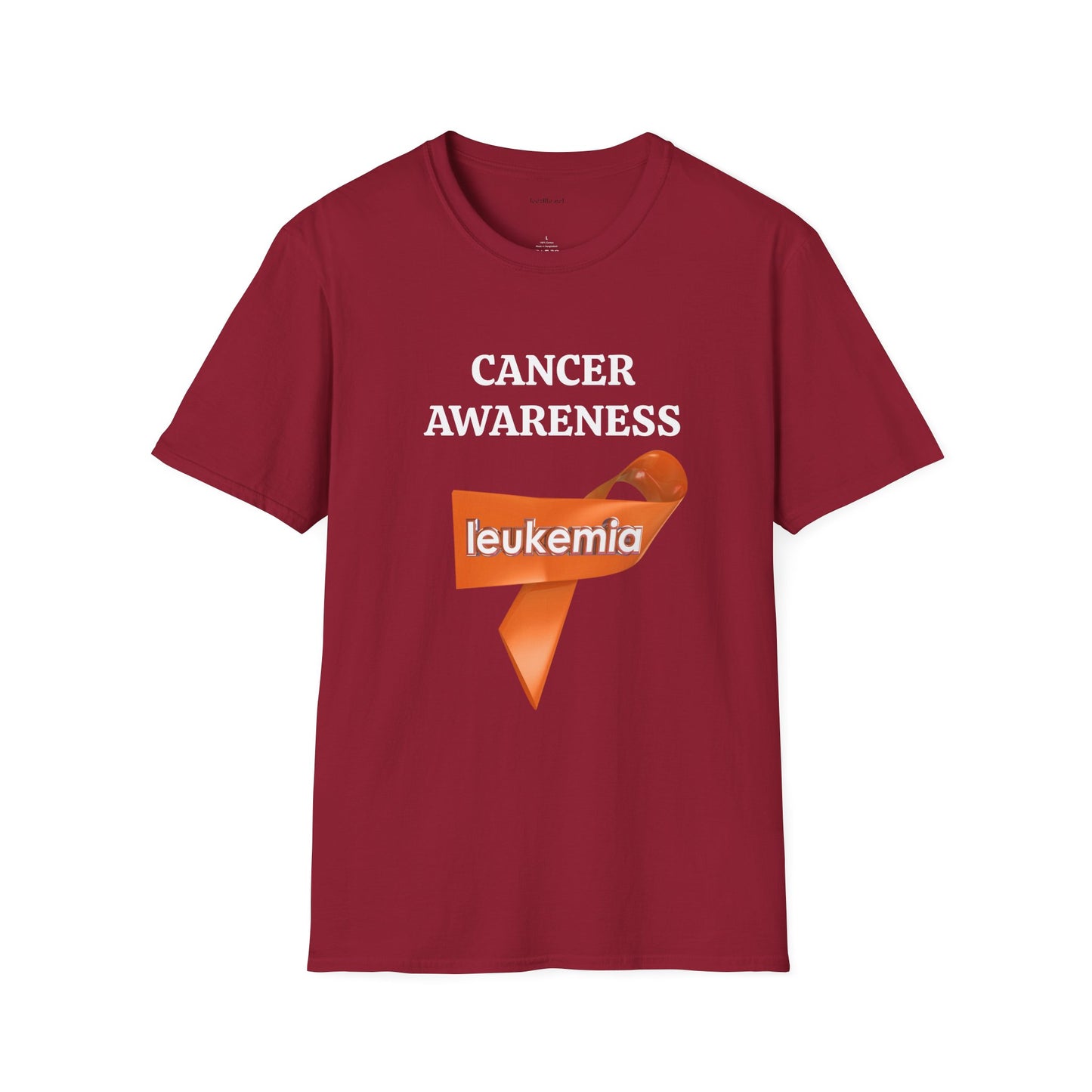 Leukemia Cancer Awareness - Unisex Softstyle T-Shirt 100% Cotton Graphic