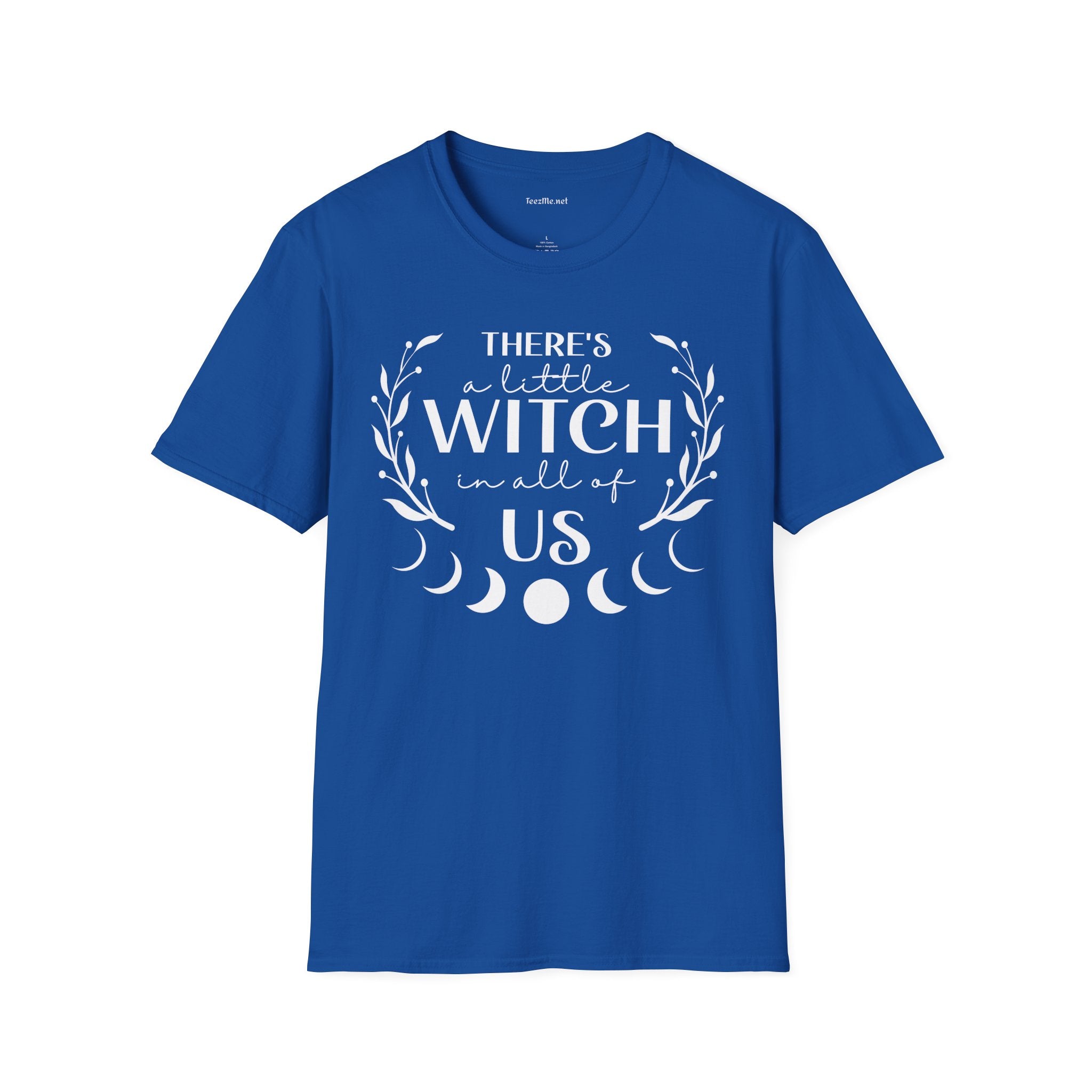There's a Little Witch in All of Us Unisex Softstyle T-Shirt 100% Cotton Graphic