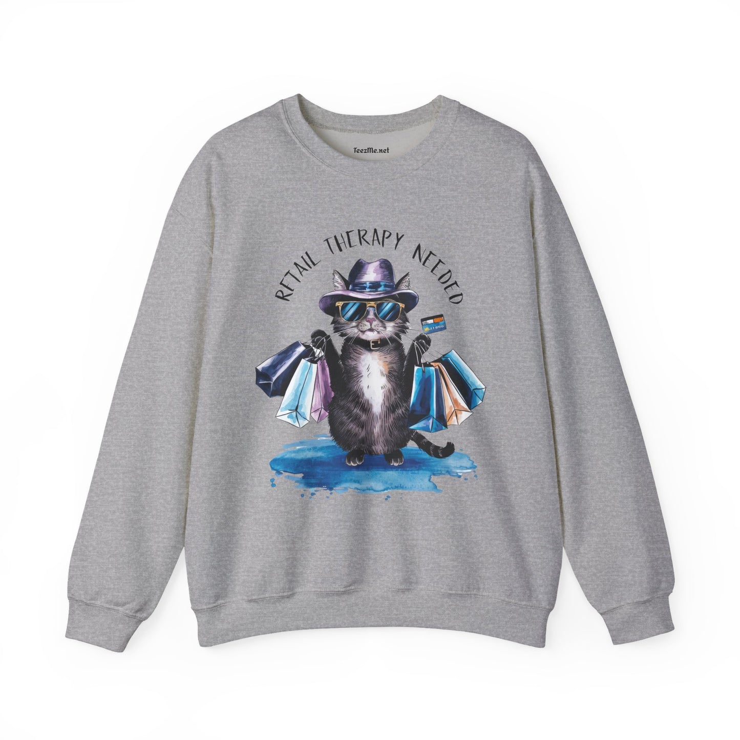 Retail Therapy Needed Unisex Heavy Blend™ Crewneck Sweatshirt Graphic