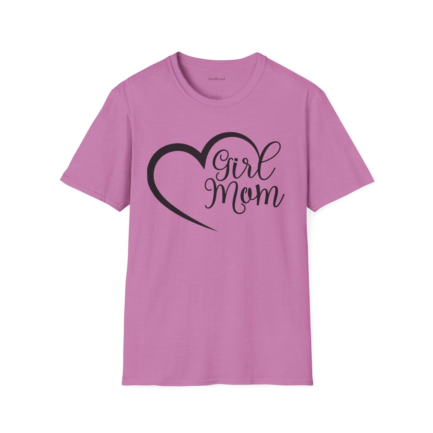Girl Mom 01 Unisex SoftStyle T-Shirt 100% Cotton Graphic