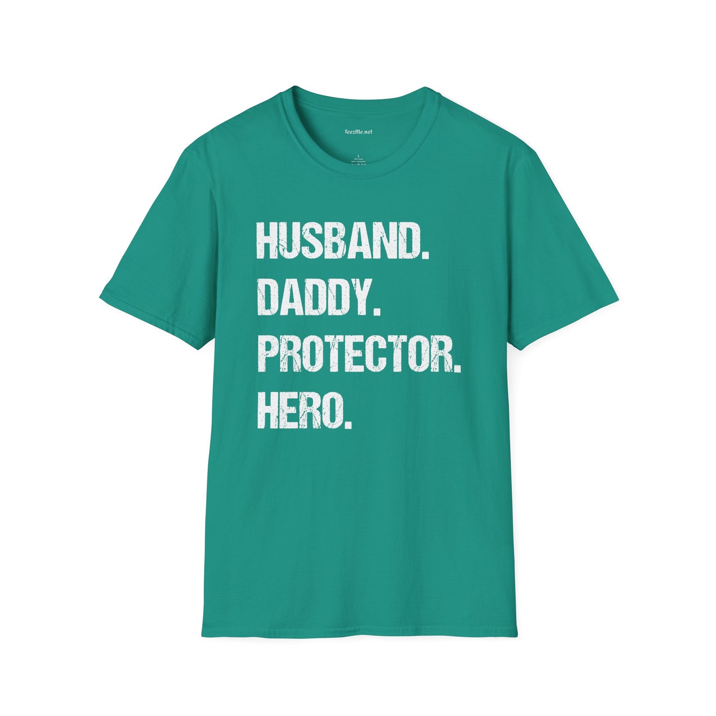 Husband Daddy Protector Hero Unisex Soft Style T-Shirt 100% Cotton Graphic