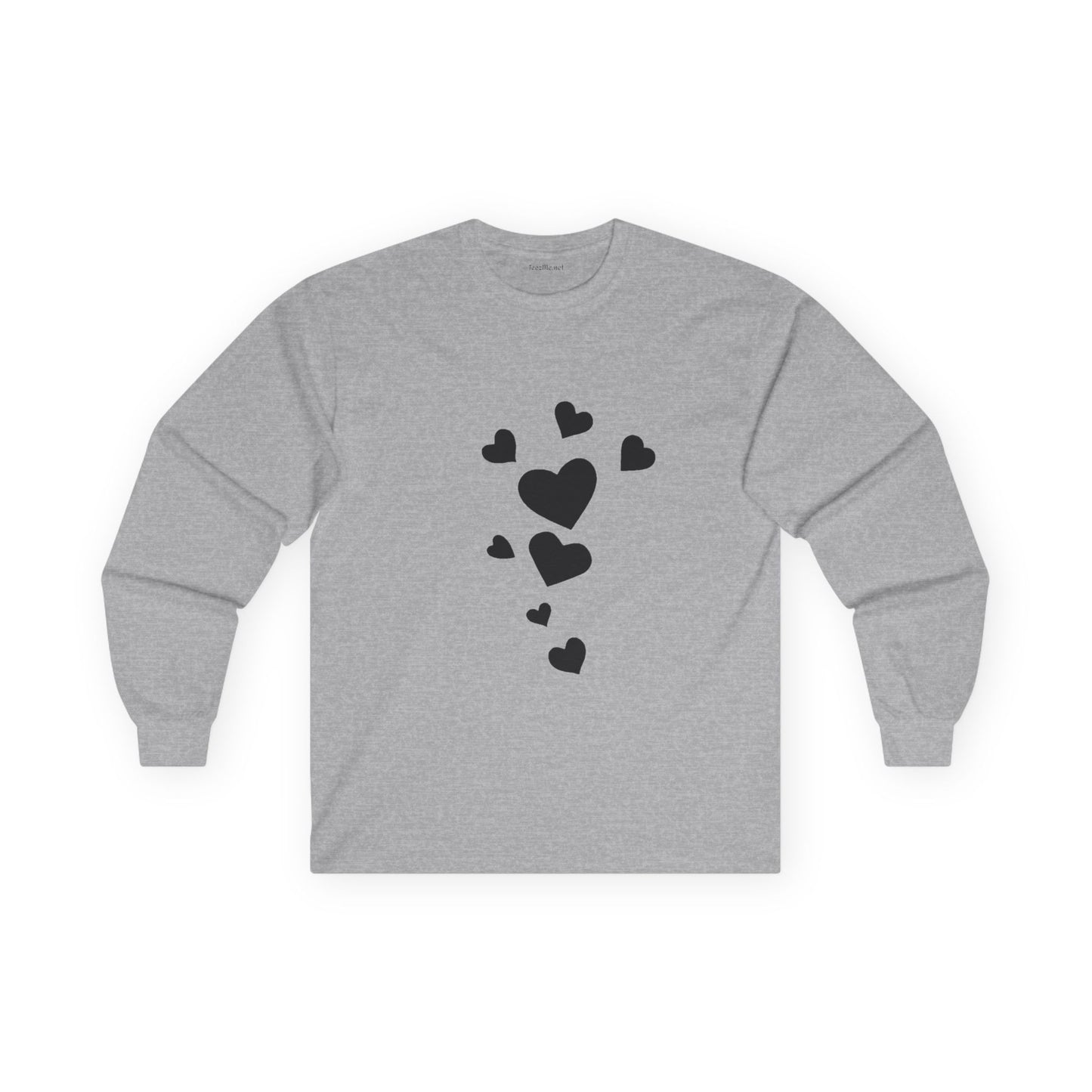 Black Hearts - Ultra Cotton Long Sleeve Tee