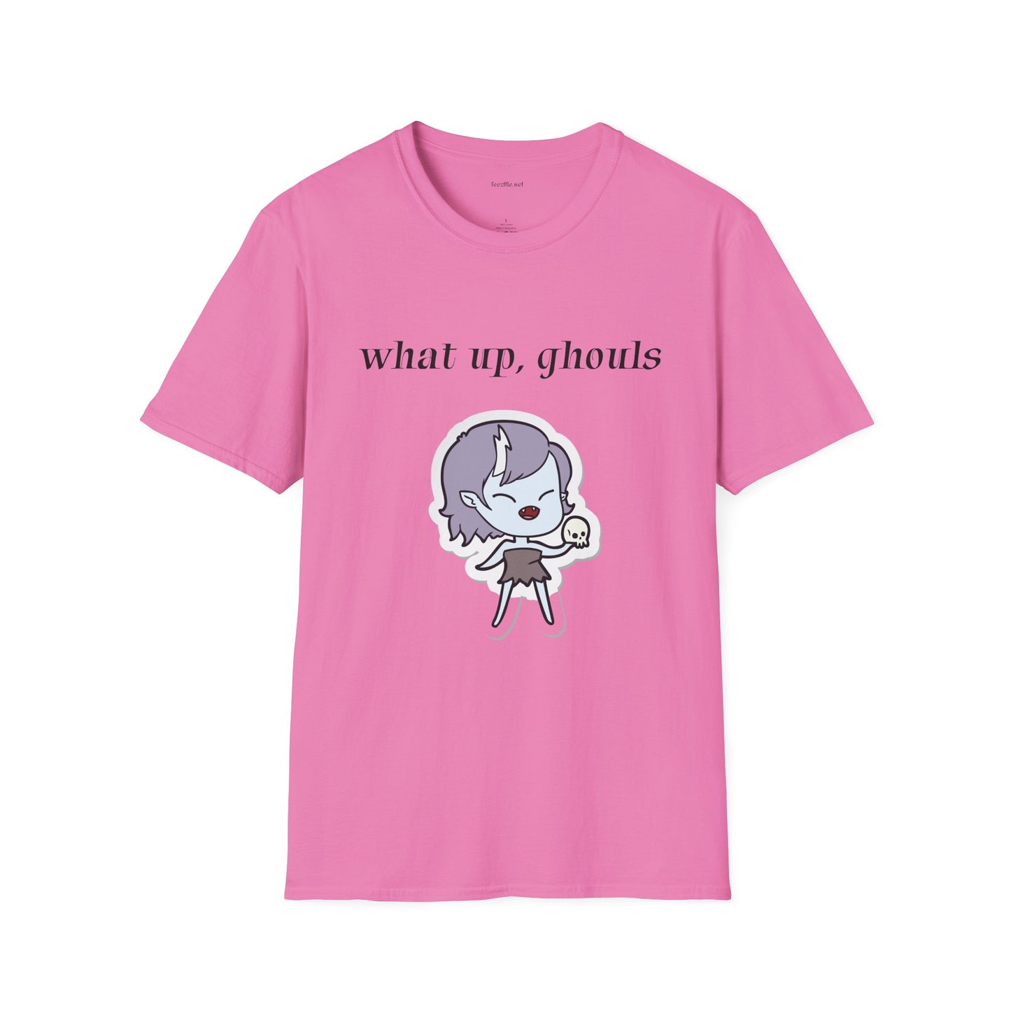 What up, ghouls - Unisex Softstyle T-Shirt 100% Cotton Graphic